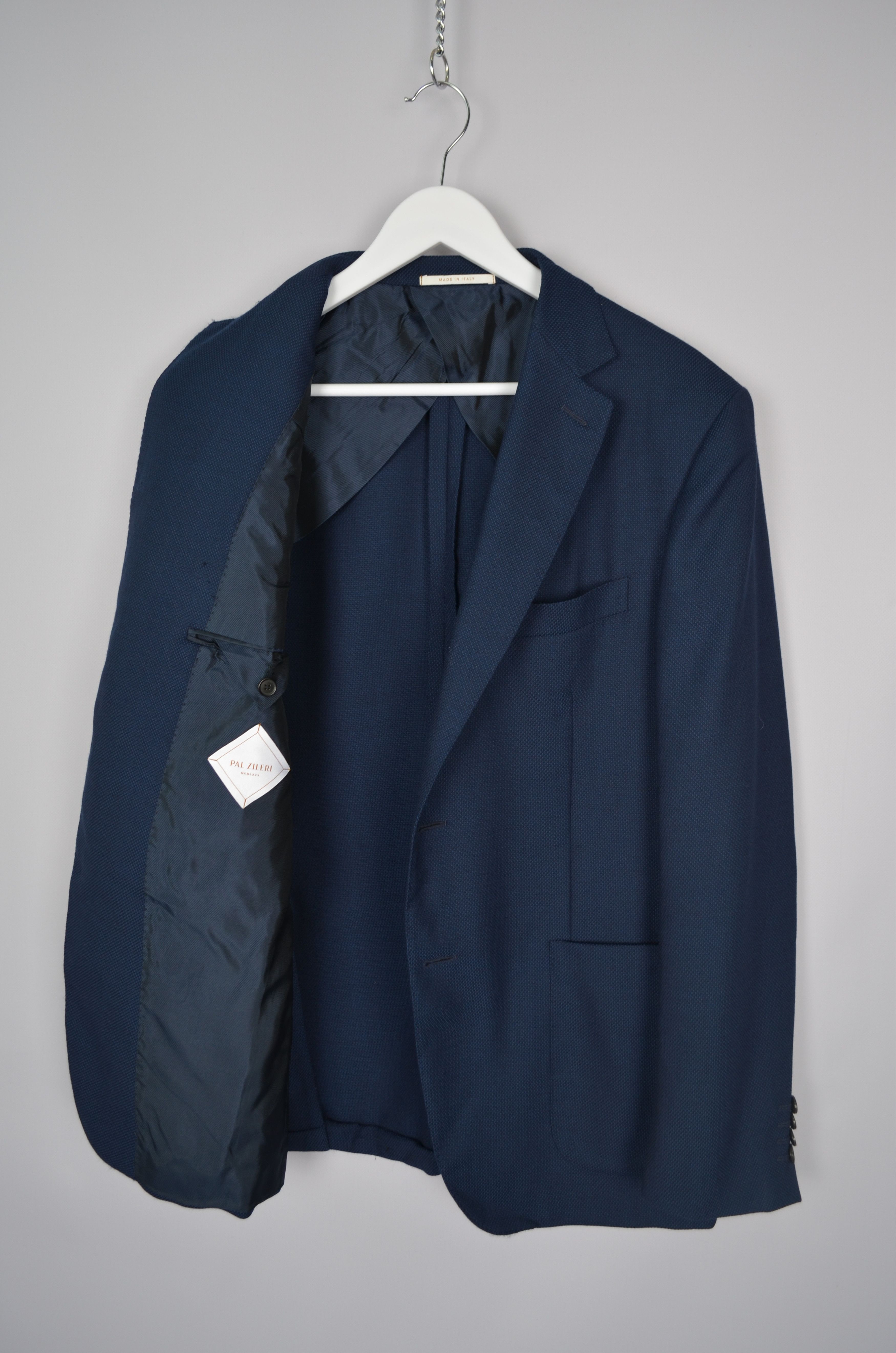 Pal Zileri Pal Zileri Vicenza Navy 100% Lana Wool Unlined Blazer Jacket Size 42R - 6 Thumbnail