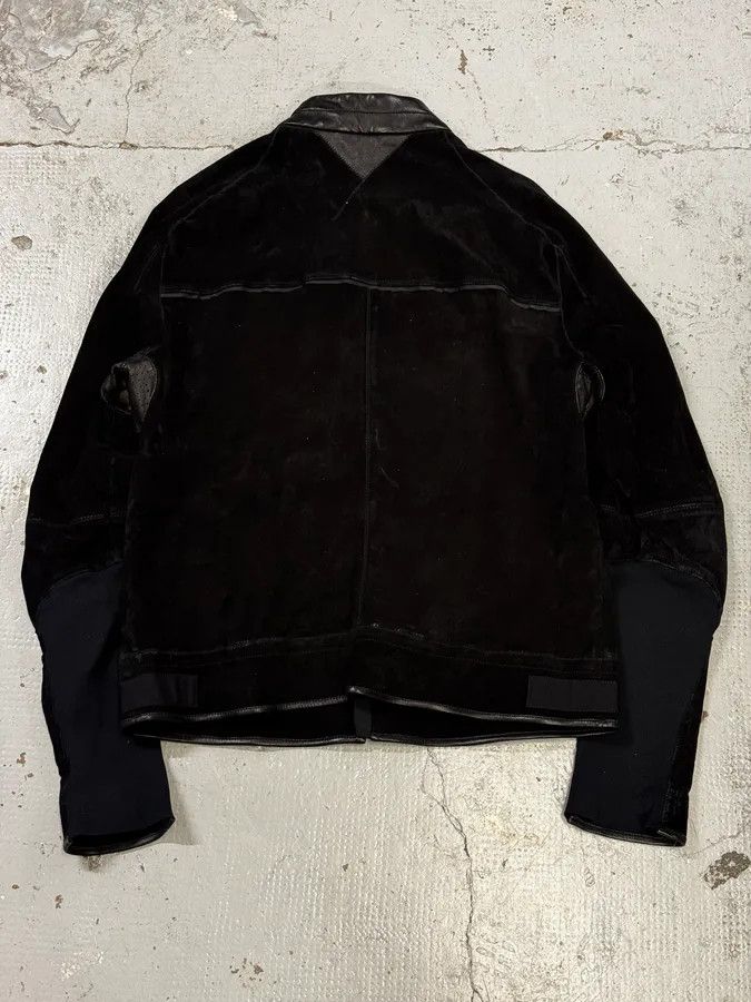 Yves Saint Laurent AW2004 Yves Saint Laurent Black Suede Leather Jacket by Stefano Pilati Size US L / EU 52-54 / 3 - 4 Thumbnail