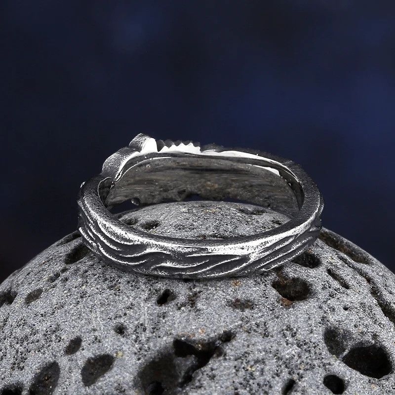 Japanese Brand × Jewelry × Vintage Stainless Steel Wolf Ring Size ONE SIZE - 4 Thumbnail