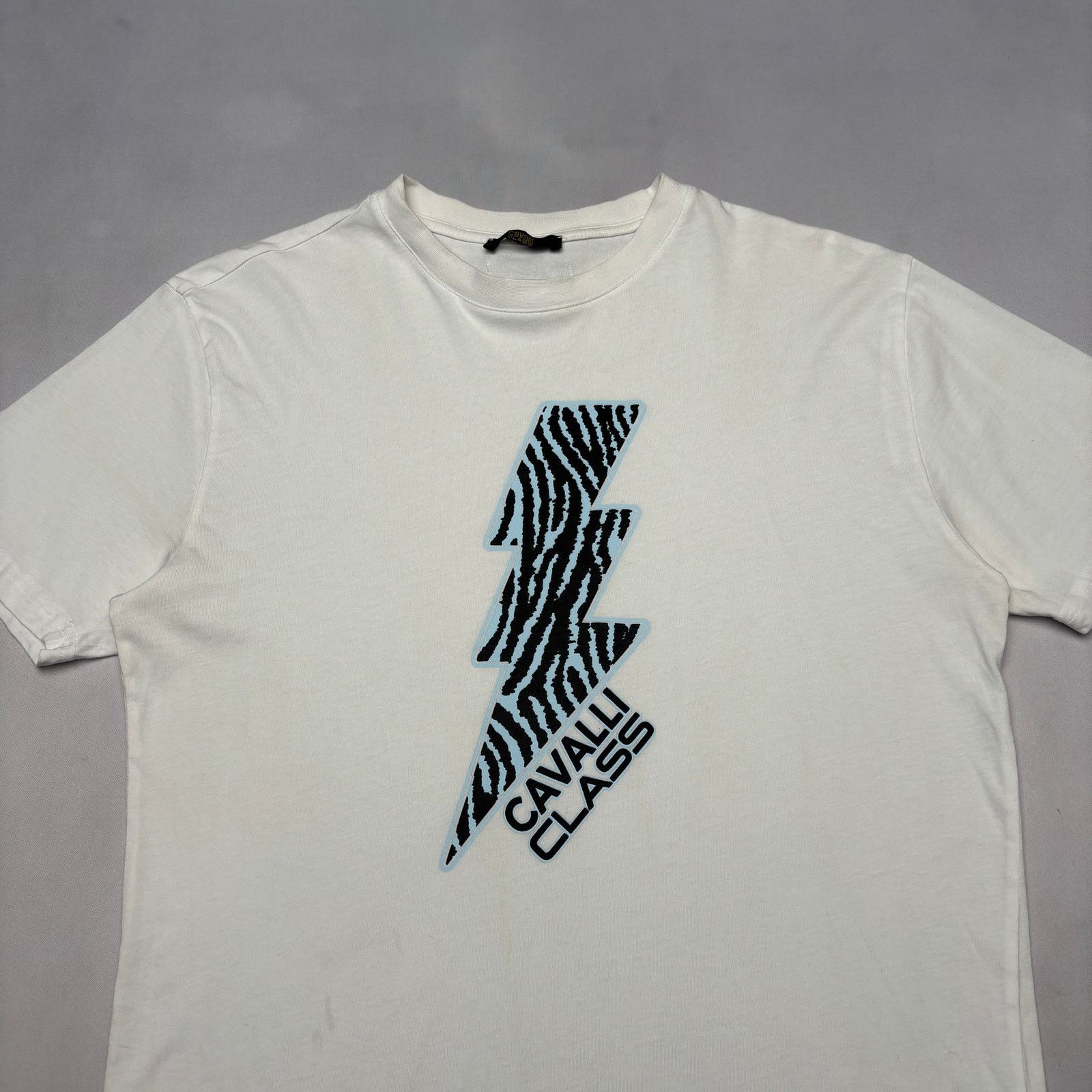 Cavalli Class Cavalli Class Zebra Lightning Bolt Shirt Men's M Streetwear Size US M / EU 48-50 / 2 - 2 Thumbnail