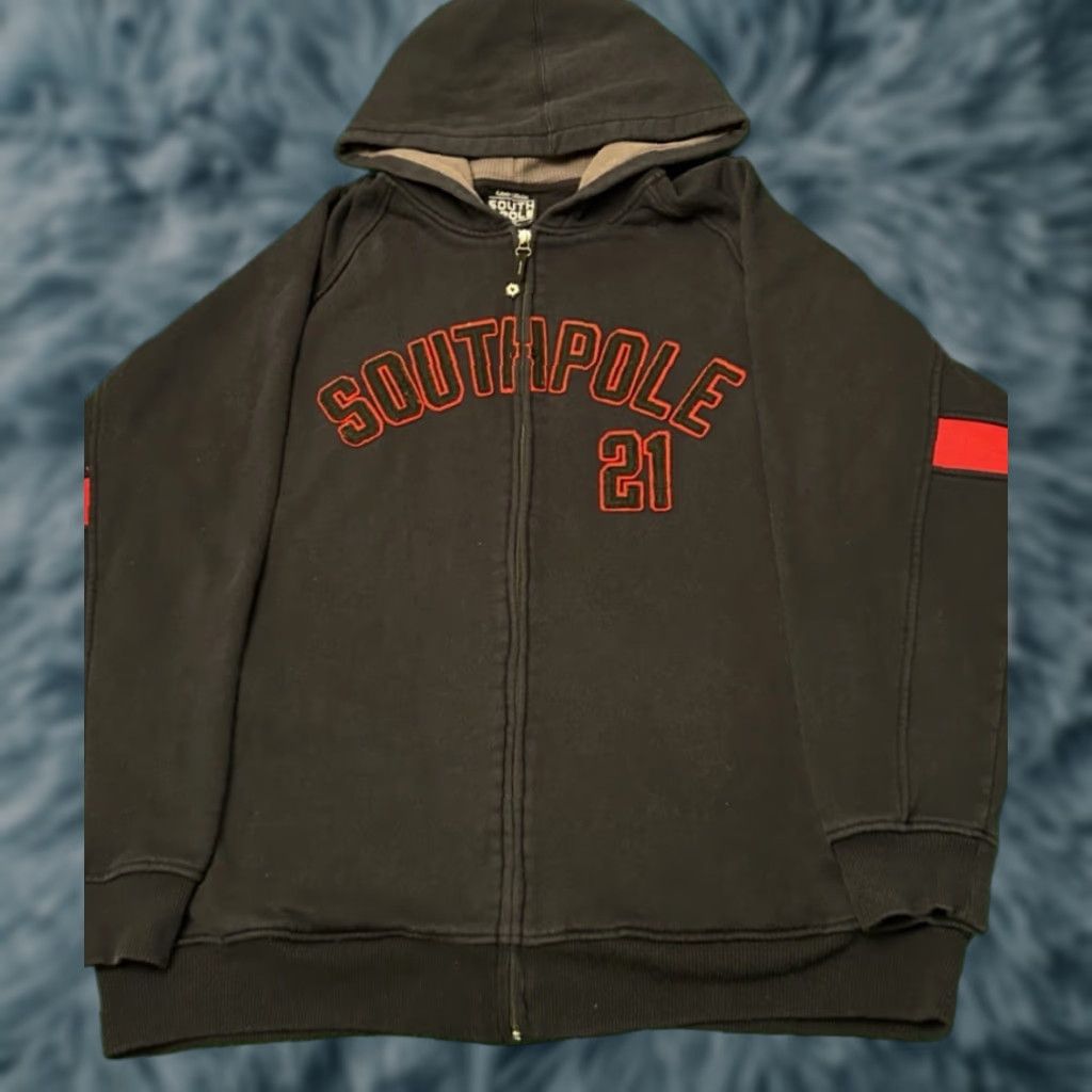 Southpole VINTAGE Southpole Hoodie Full Zip Mens XL Black Hip Hop 90s Grunge Punk VTG Size US XL / EU 56 / 4 - 1 Thumbnail