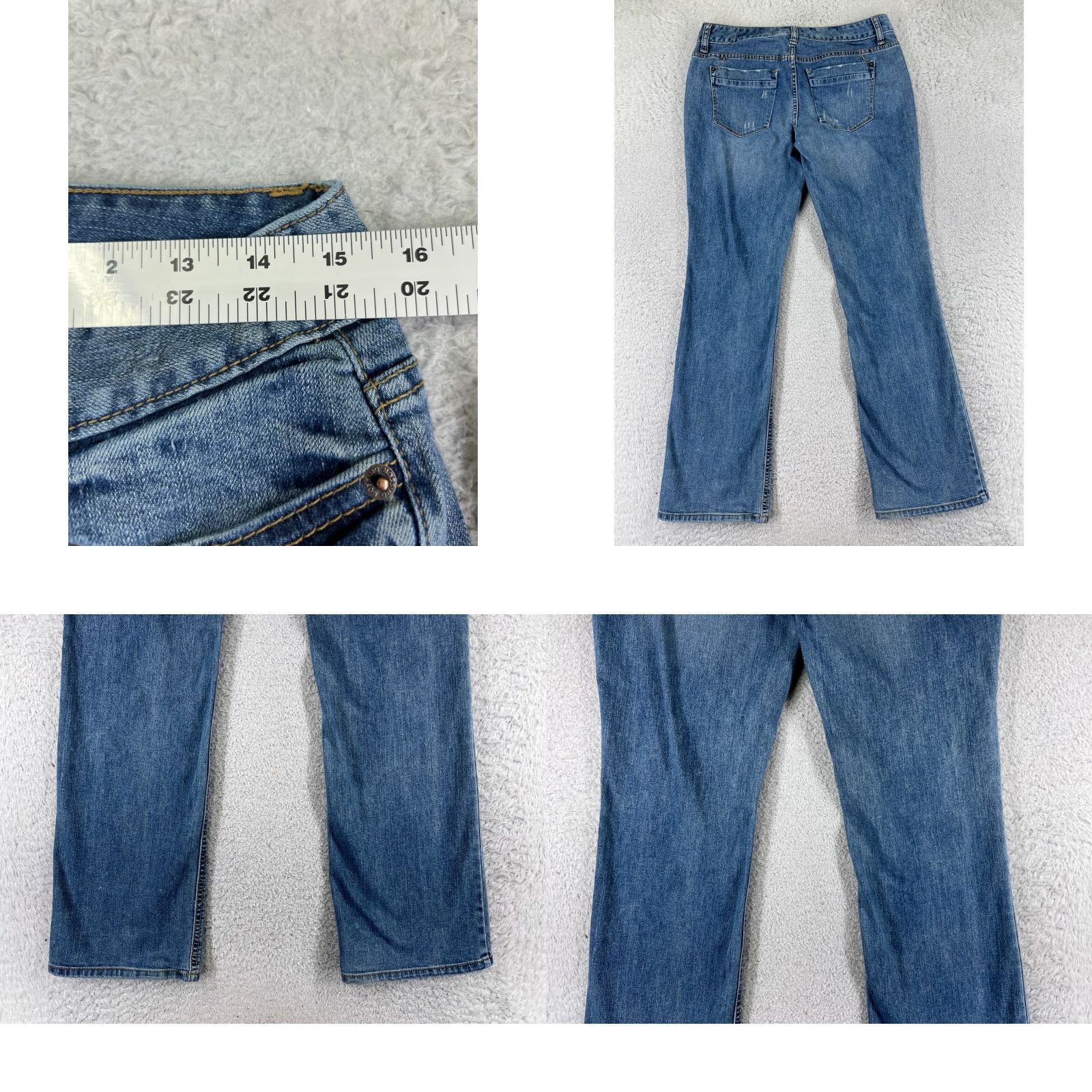Mossimo Mossimo Jeans 8 Blue Denim Curvy Boot Cut Cotton Blend 28x29 Womens Size 30" / US 8 / IT 44 - 9 Thumbnail