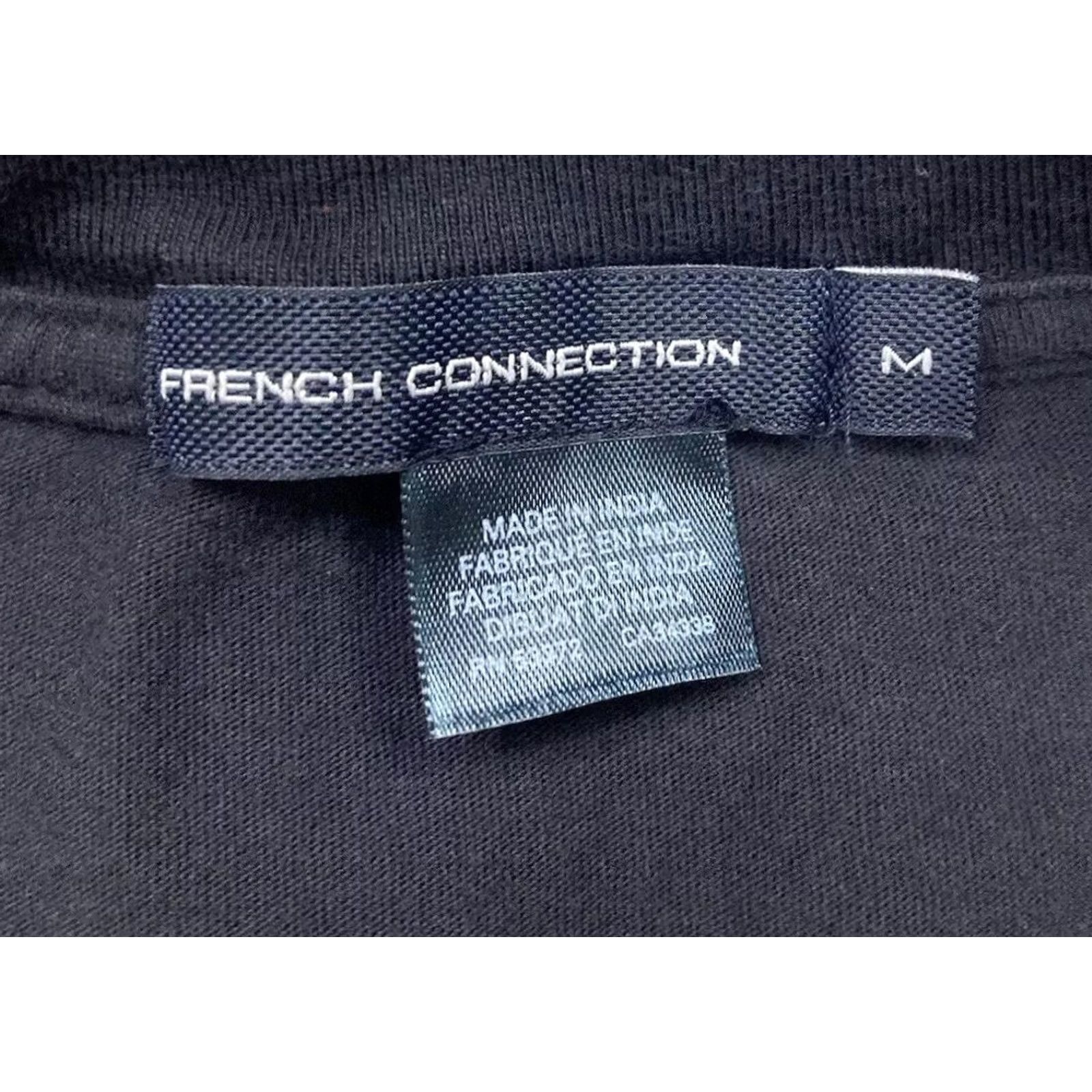 French Connection VINTAGE FCUK French Connection T-Shirt Men Medium Black Short Sleeve Embroidered Logo Motorcycle Size US M / EU 48-50 / 2 - 5 Thumbnail