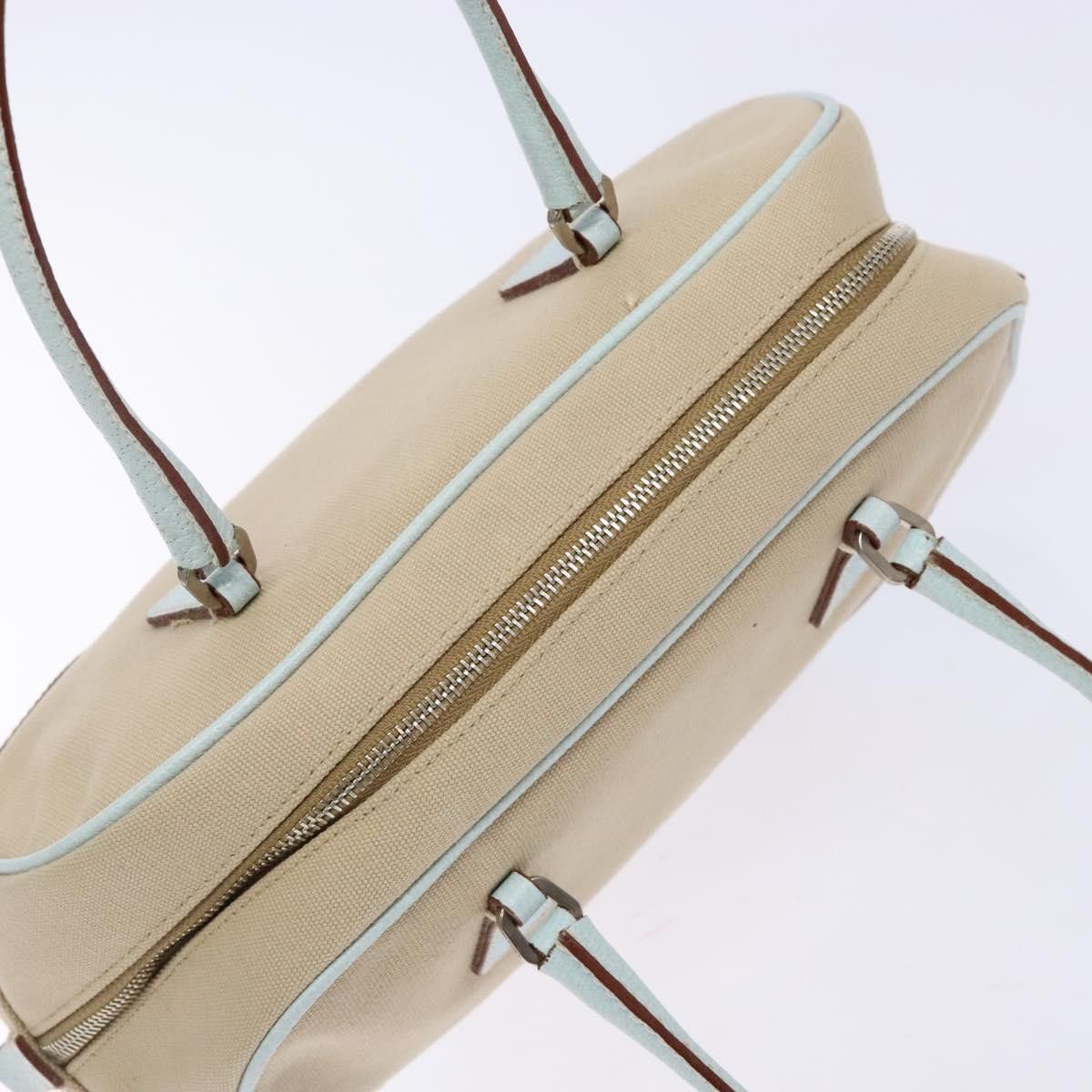 Prada PRADA Hand Bag Canvas Beige Silver Size ONE SIZE - 6 Thumbnail