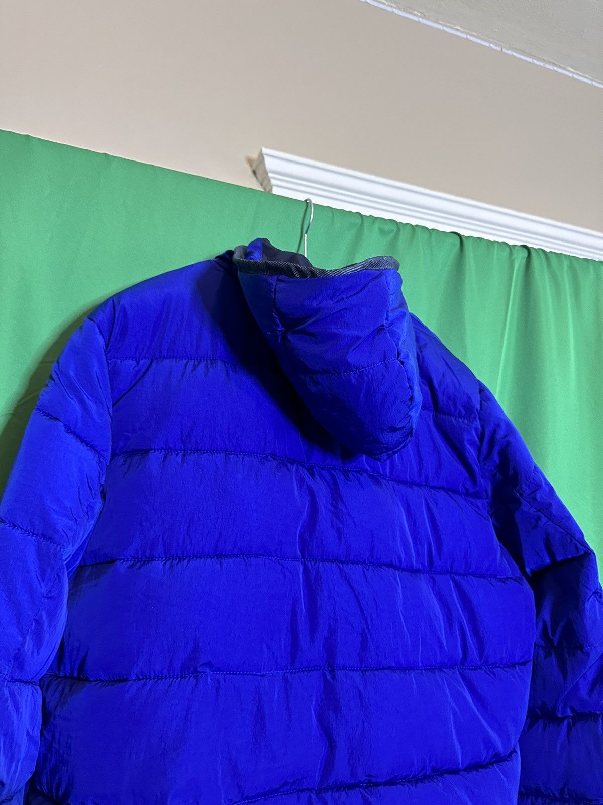 Scotch & Soda Zip-up hooded blue puffer coat Size US XL / EU 56 / 4 - 10 Thumbnail