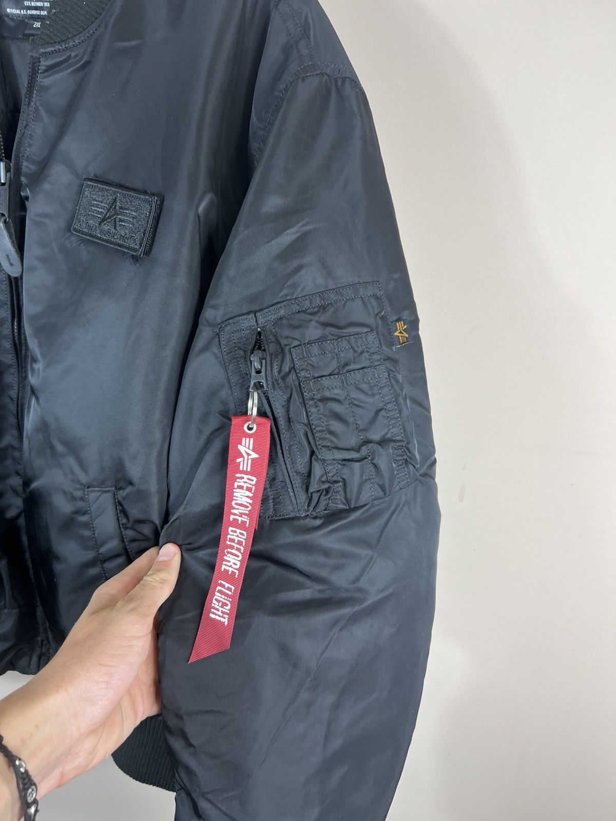 Alpha Industries VINTAGE🔥ALPHA INDUSTRIES OVERSIZE BOMBER FLY MA-1 RAR JACKET Size US L / EU 52-54 / 3 - 3 Thumbnail
