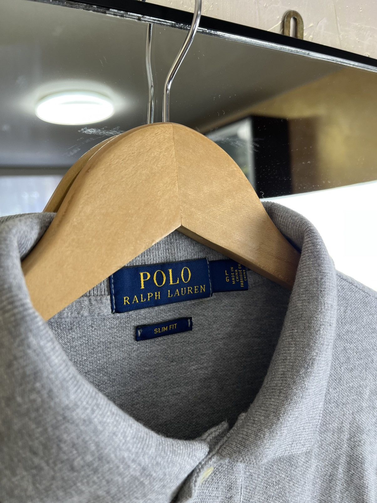 Polo Ralph Lauren Polo Ralph Lauren Big Pony Slim Fit Mesh Polo Grey #3 Size US L / EU 52-54 / 3 - 2 Thumbnail