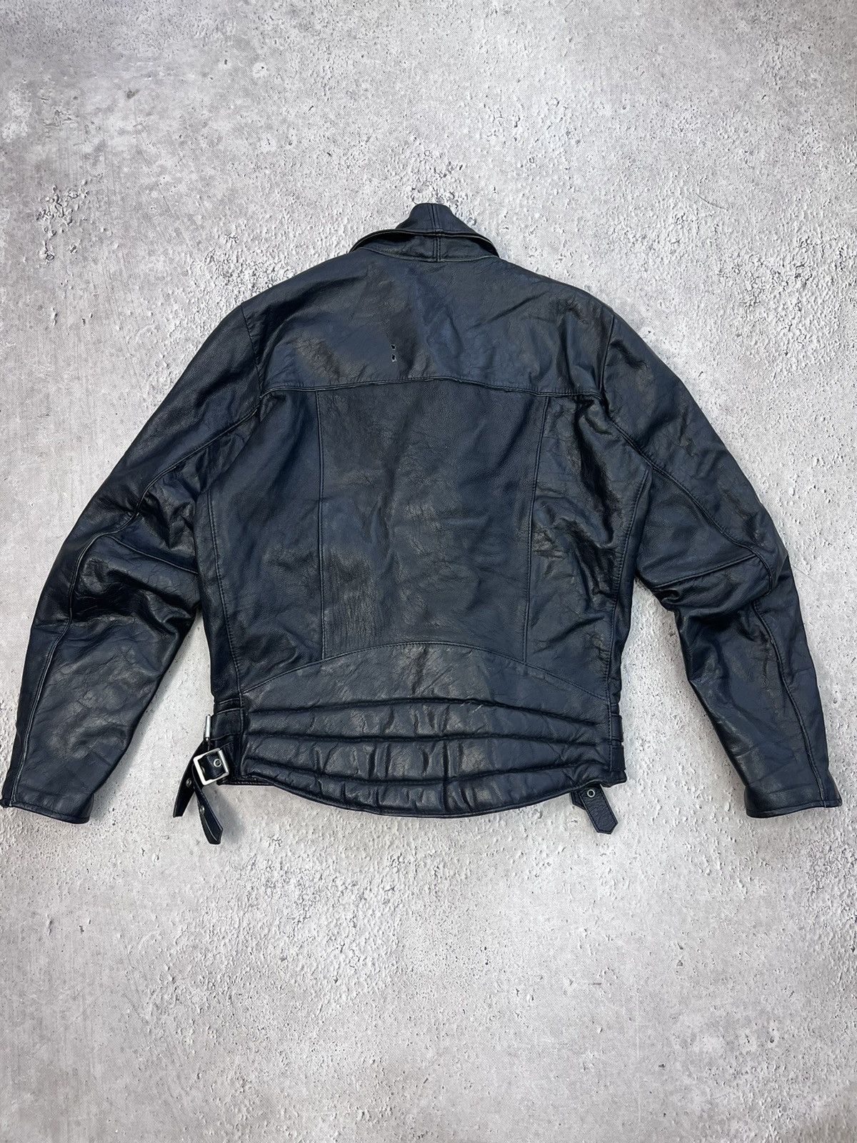 Japanese Brand SALE💣💣Vintage Real Leather HEAVY! Biker Racing Jacket Size US M / EU 48-50 / 2 - 12 Thumbnail