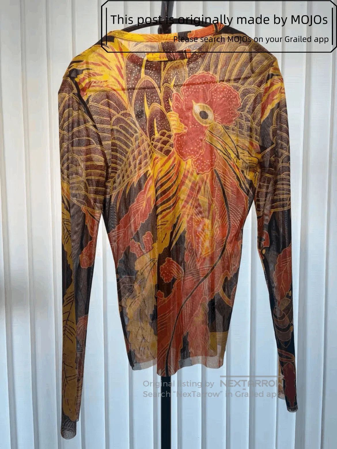 Jean Paul Gaultier Sz 48 Jean Paul Gautier Phoenix Painting L/S Tee. Size US M / EU 48-50 / 2 - 2 Thumbnail