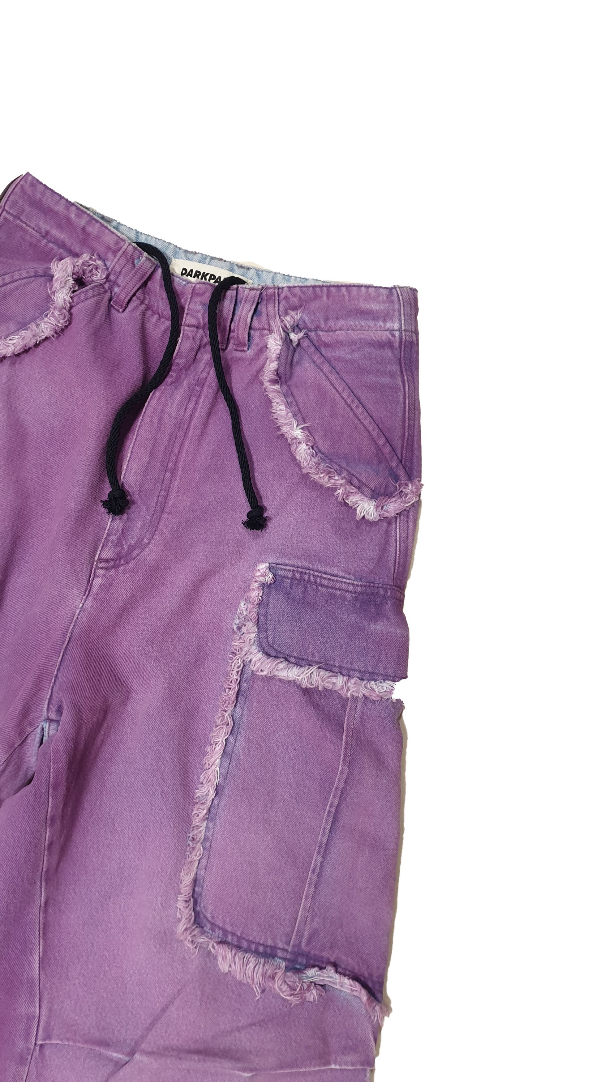 Other DARK PARK DENIM CARGO VIVI ACID PURPLE 8DWP004-F B153001 Size 25" / US 0 / IT 36 - 8 Thumbnail