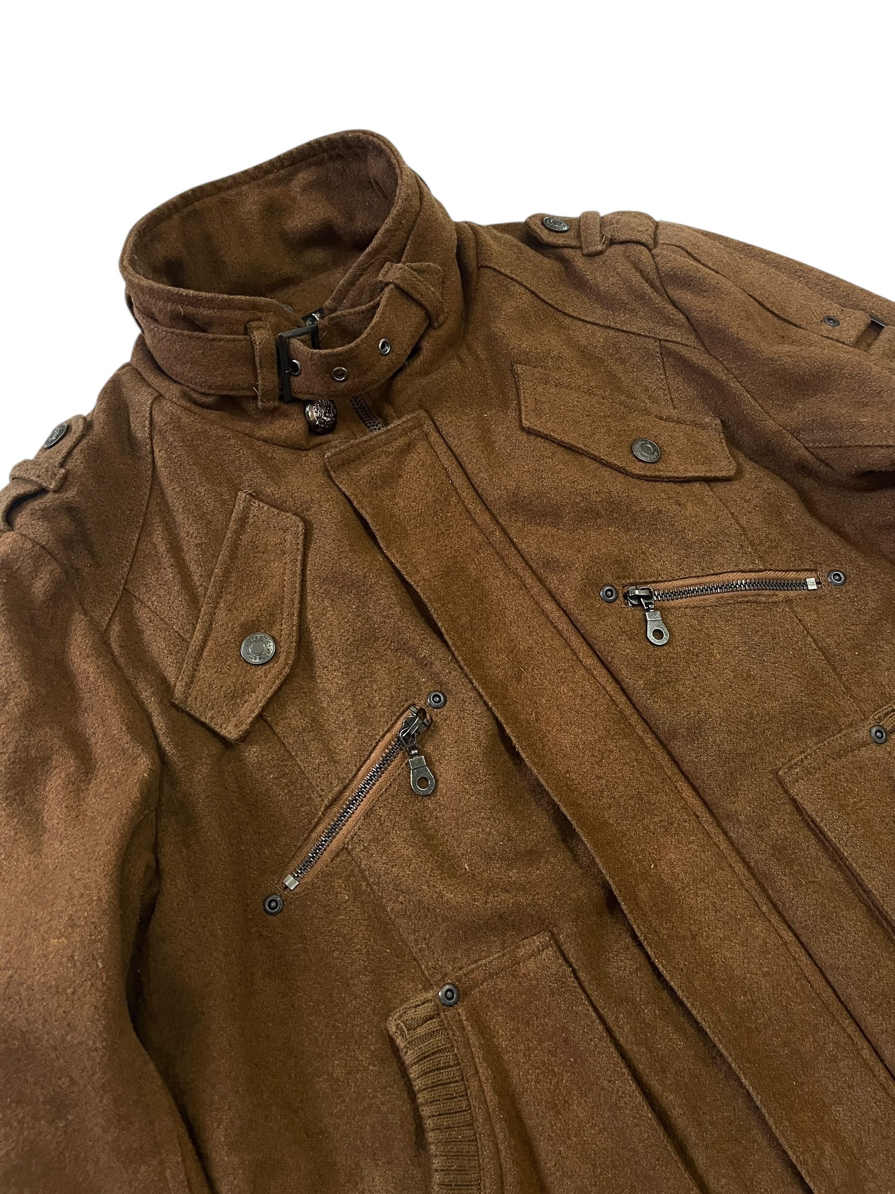 In The Attic In The Attic Brown Utility Military Style Wool Jacket Size US L / EU 52-54 / 3 - 6 Thumbnail