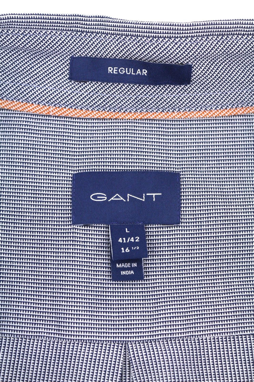 Gant REG TEXTURE L Persian Blue Button-Down Patch Pocket 87517 Size US L / EU 52-54 / 3 - 6 Thumbnail