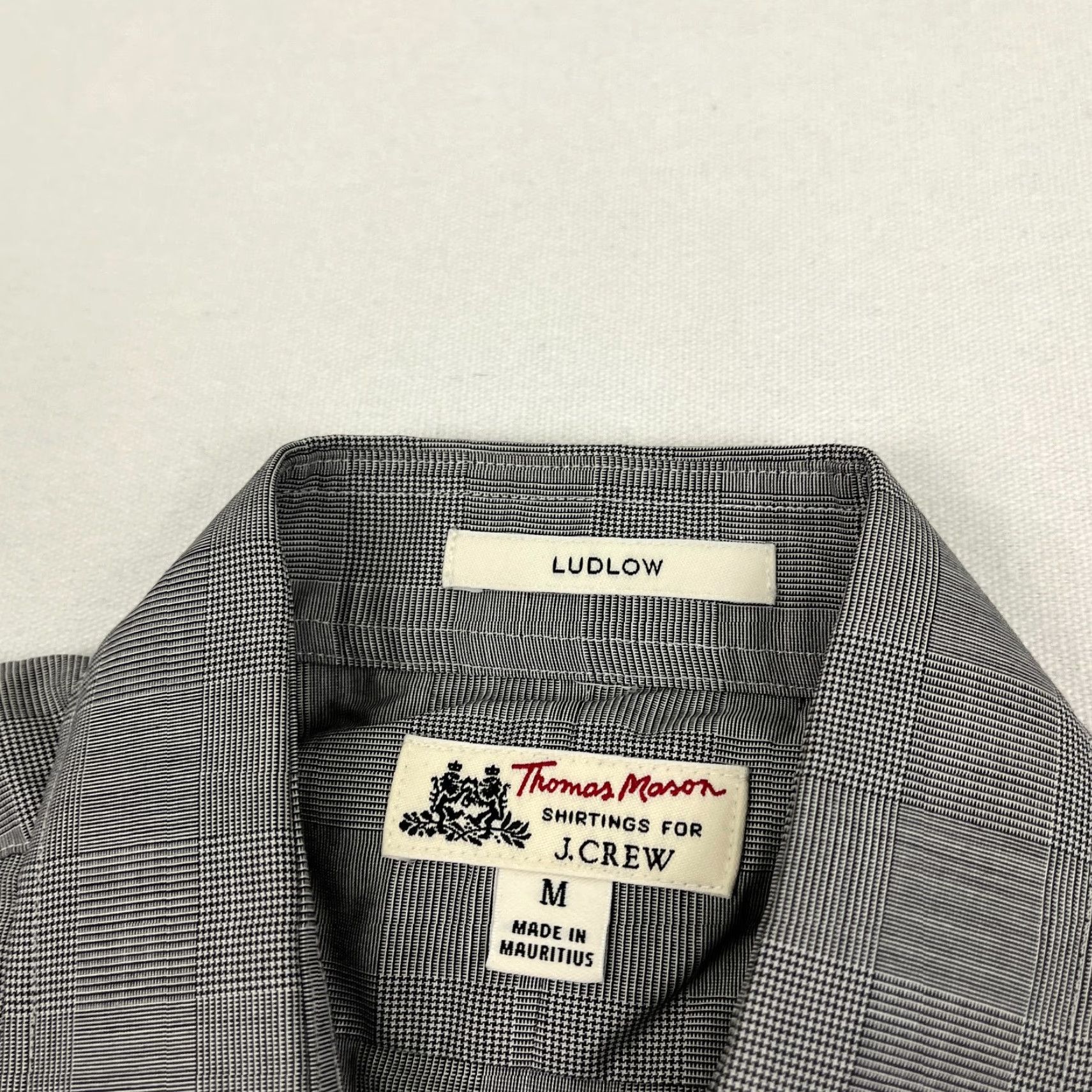 J.Crew J.CREW Thomas Mason Shirt Mens M Gray Glen Check Plaid Ludlow Button Up Casual Size US M / EU 48-50 / 2 - 2 Thumbnail