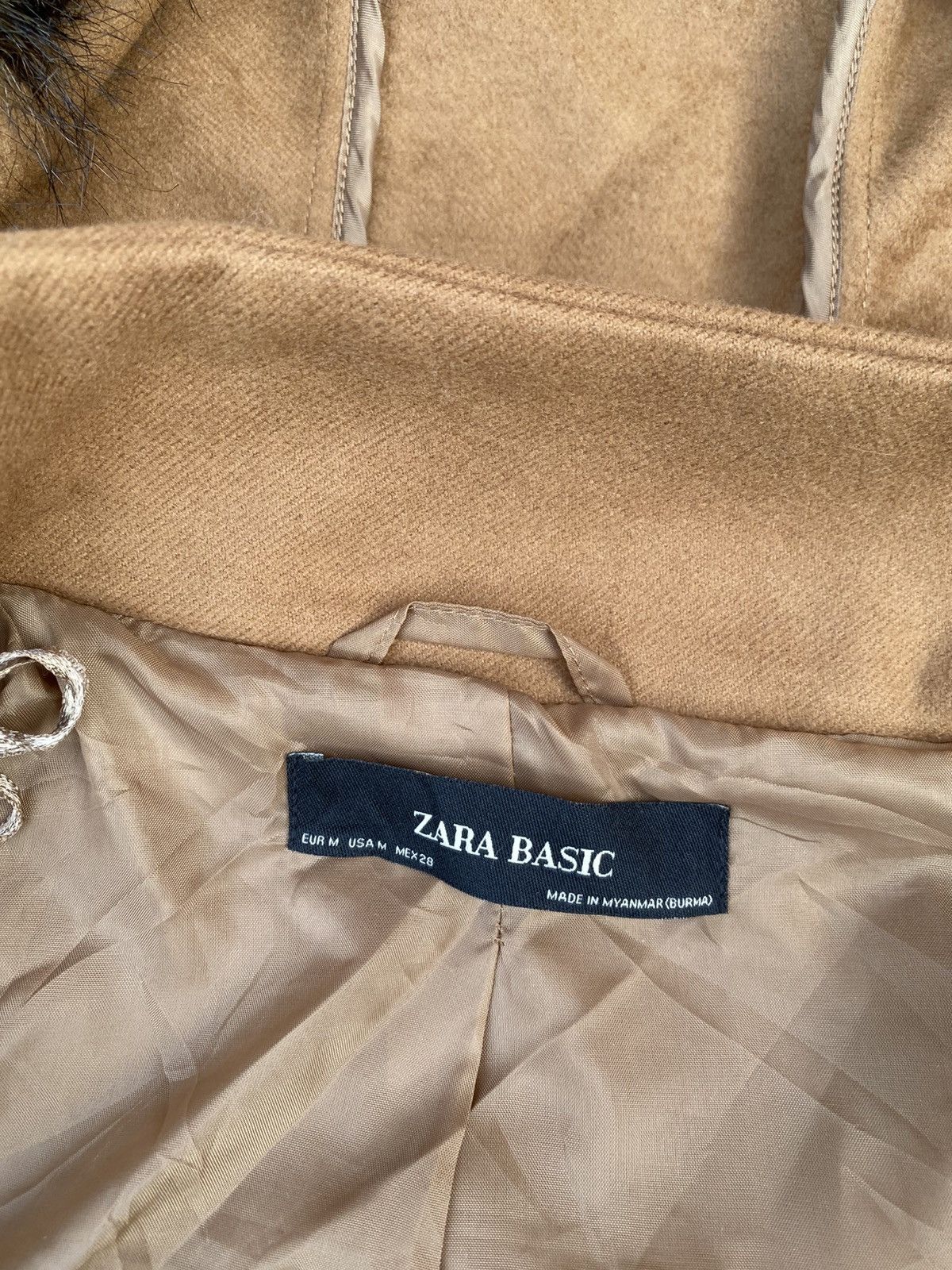Zara Zara Womens Hooded Overcoat Brown Jacket. #F1 Size M / US 6-8 / IT 42-44 - 6 Thumbnail