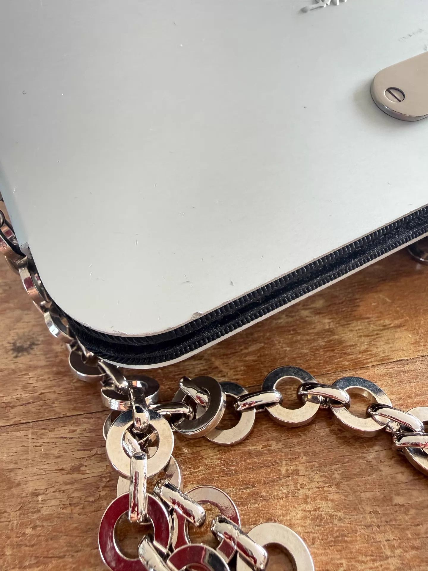 Salvatore Ferragamo Ferragamo Aluminum Limited Horsebit Silver Shoulderbag Size ONE SIZE - 8 Thumbnail