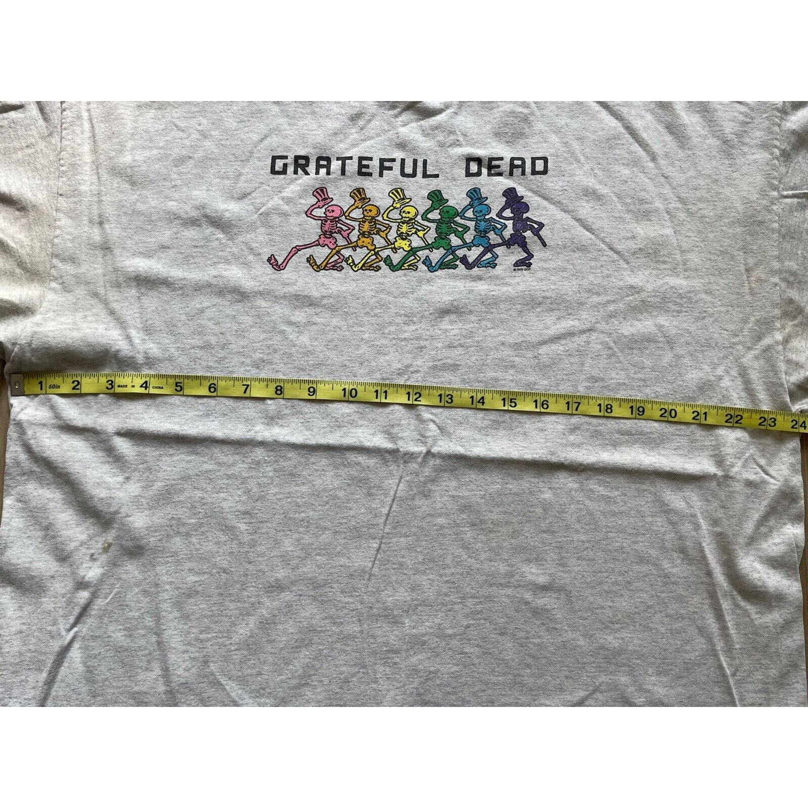 Vintage Vintage Grateful Dead Shirt Adult 2XL Rainbow Skeleton 2005 Size US XXL / EU 58 / 5 - 3 Thumbnail