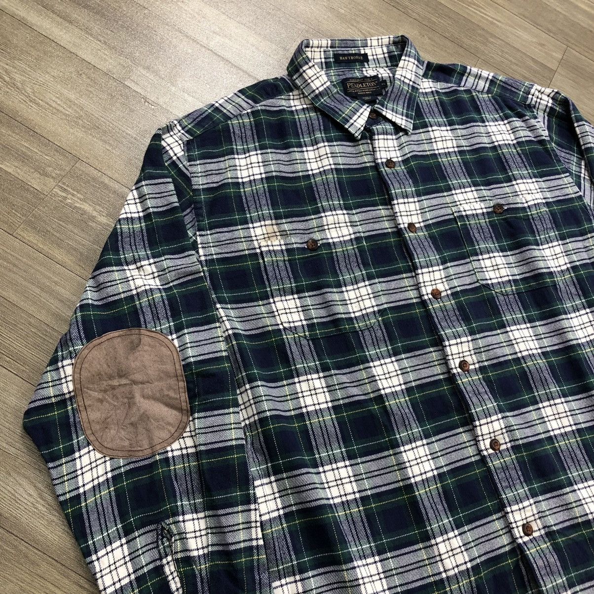 Flannel × Pendleton Vintage Pendleton “Hawthorne” Flannel Shirt – Elbow Patch Size US XL / EU 56 / 4 - 3 Thumbnail