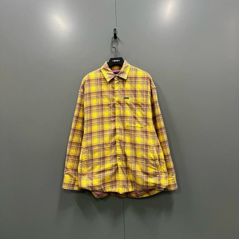 Balenciaga Balenciaga Plaid logo long-sleeve shirt Size US L / EU 52-54 / 3 - 1 Thumbnail