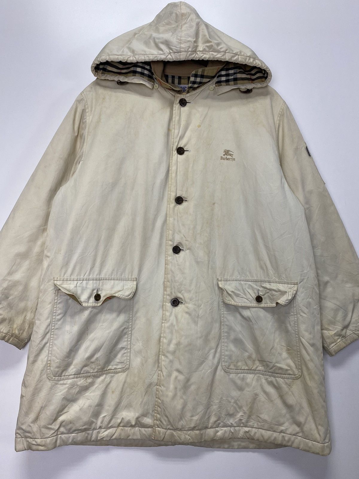 Burberry Vintage Burberry Hoodie Jacket Size US XL / EU 56 / 4 - 3 Thumbnail