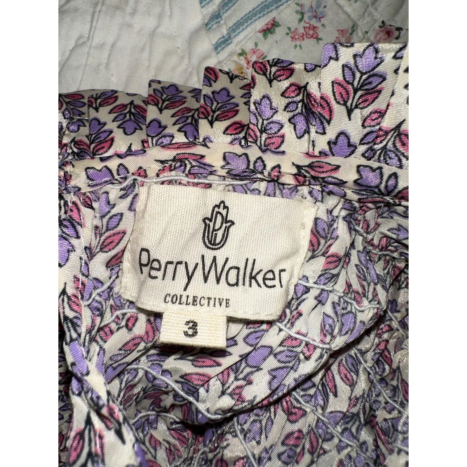 Other PERRY WALKER COLLECTIVE SILK BLEND INDIA PATCH MAXIDRESS Size ONE SIZE - 4 Thumbnail