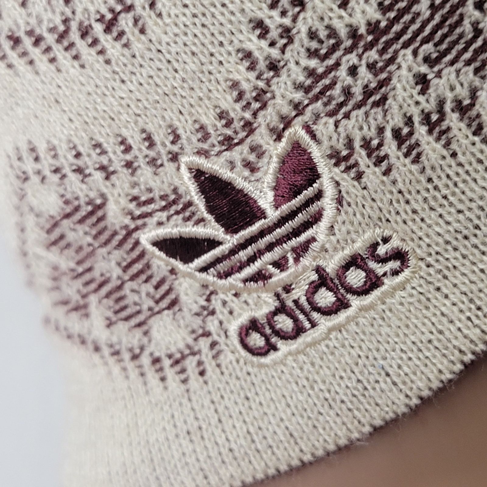 Adidas Adidas Texas A&M Maroon & Cream Knit Reversable Beanie Size ONE SIZE - 7 Thumbnail