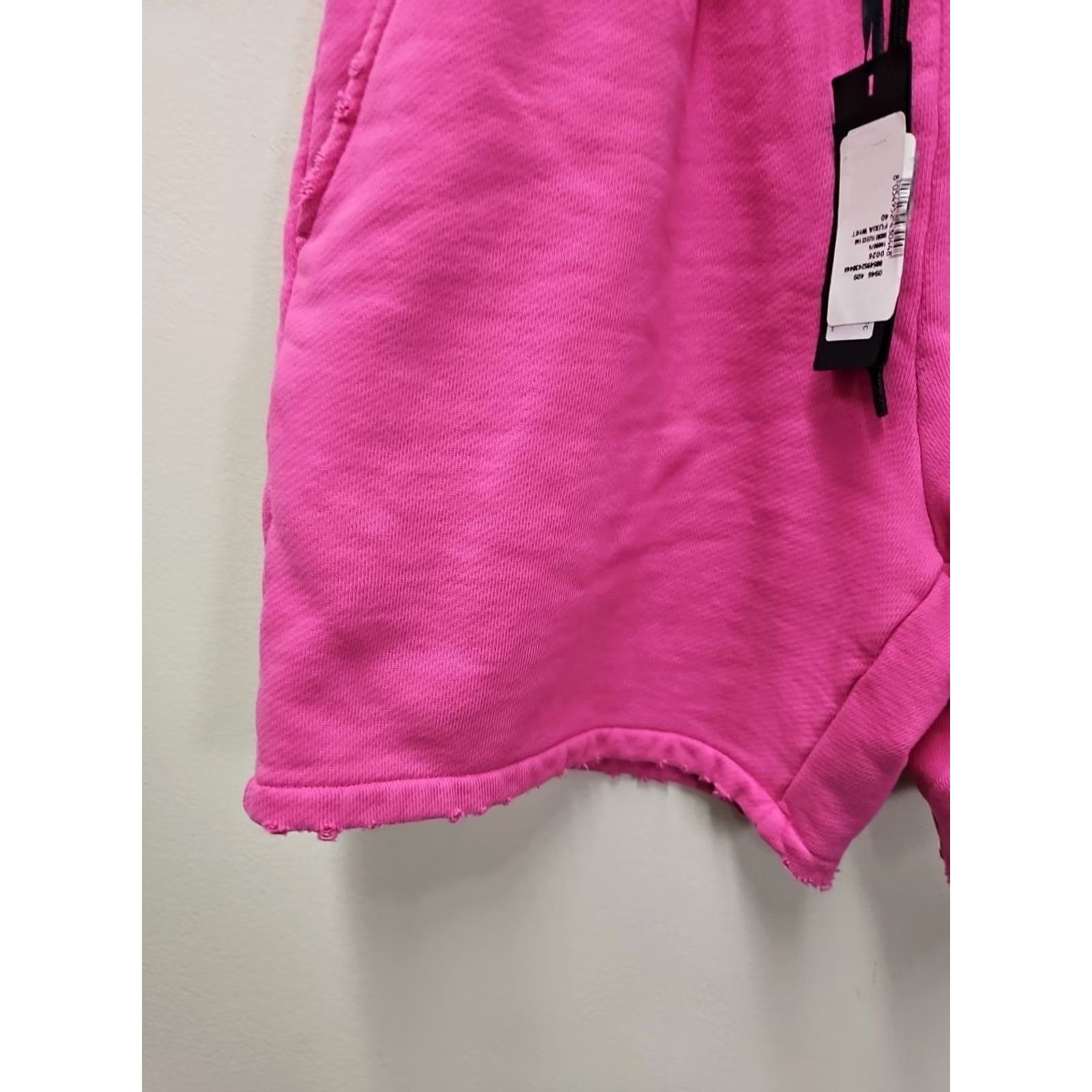 Versace VINTAGE Versace Sweat Shorts Mens Distressed Fuxia Fleece Drawstring Pockets Logo 40 Mens Size US 40 / EU 56 - 5 Thumbnail