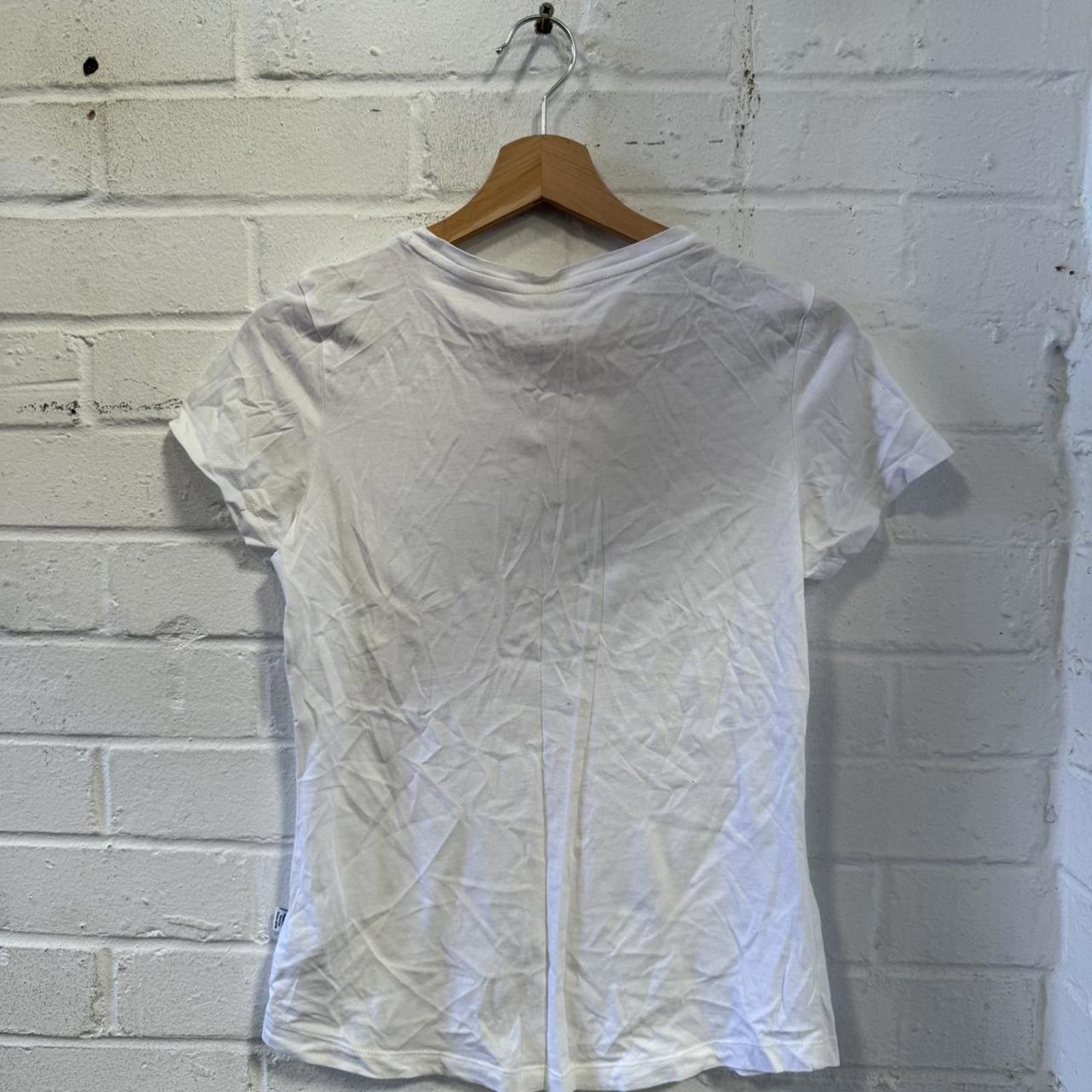 Puma Puma Women's White Tshirt Size ONE SIZE - 4 Thumbnail