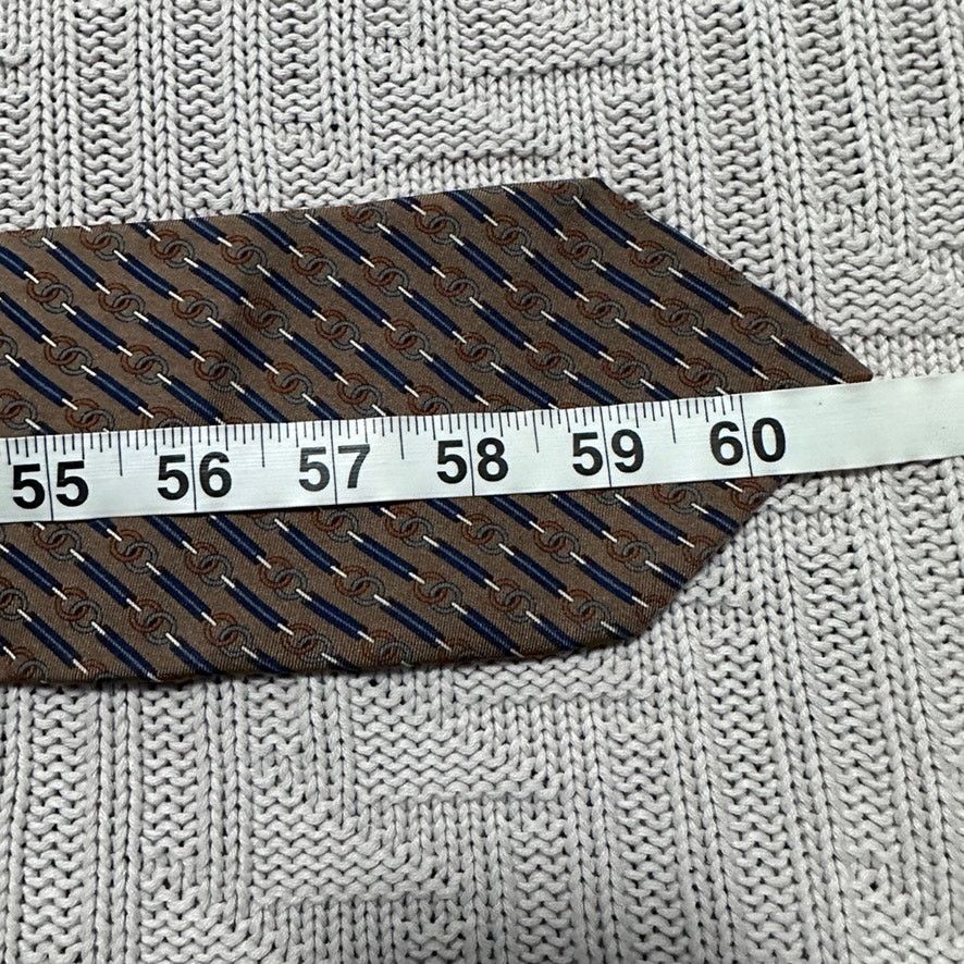 TED LAPIDUS Ted Lapidus brown equestrian motif Italian silk tie Size ONE SIZE - 4 Thumbnail