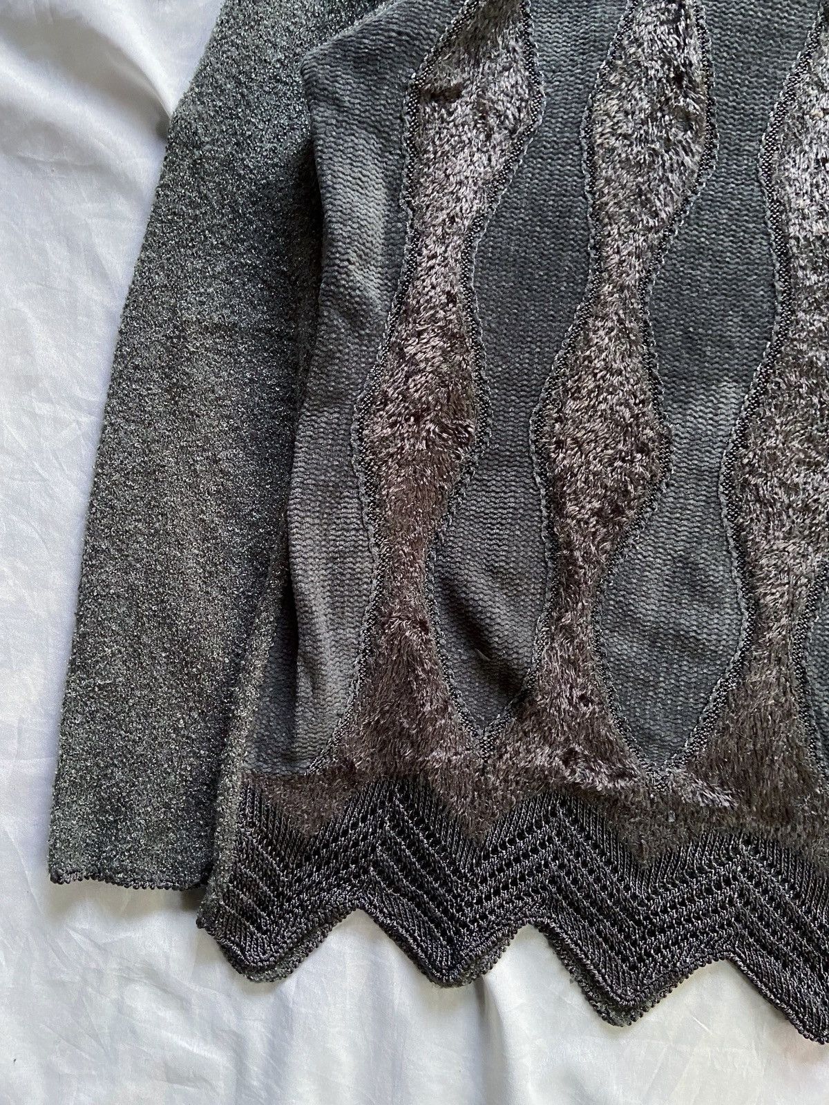 Japanese Brand ICHIOKU JAPAN DESIGNER'S LABEL PATTERN KNIT Size US L / EU 52-54 / 3 - 5 Thumbnail