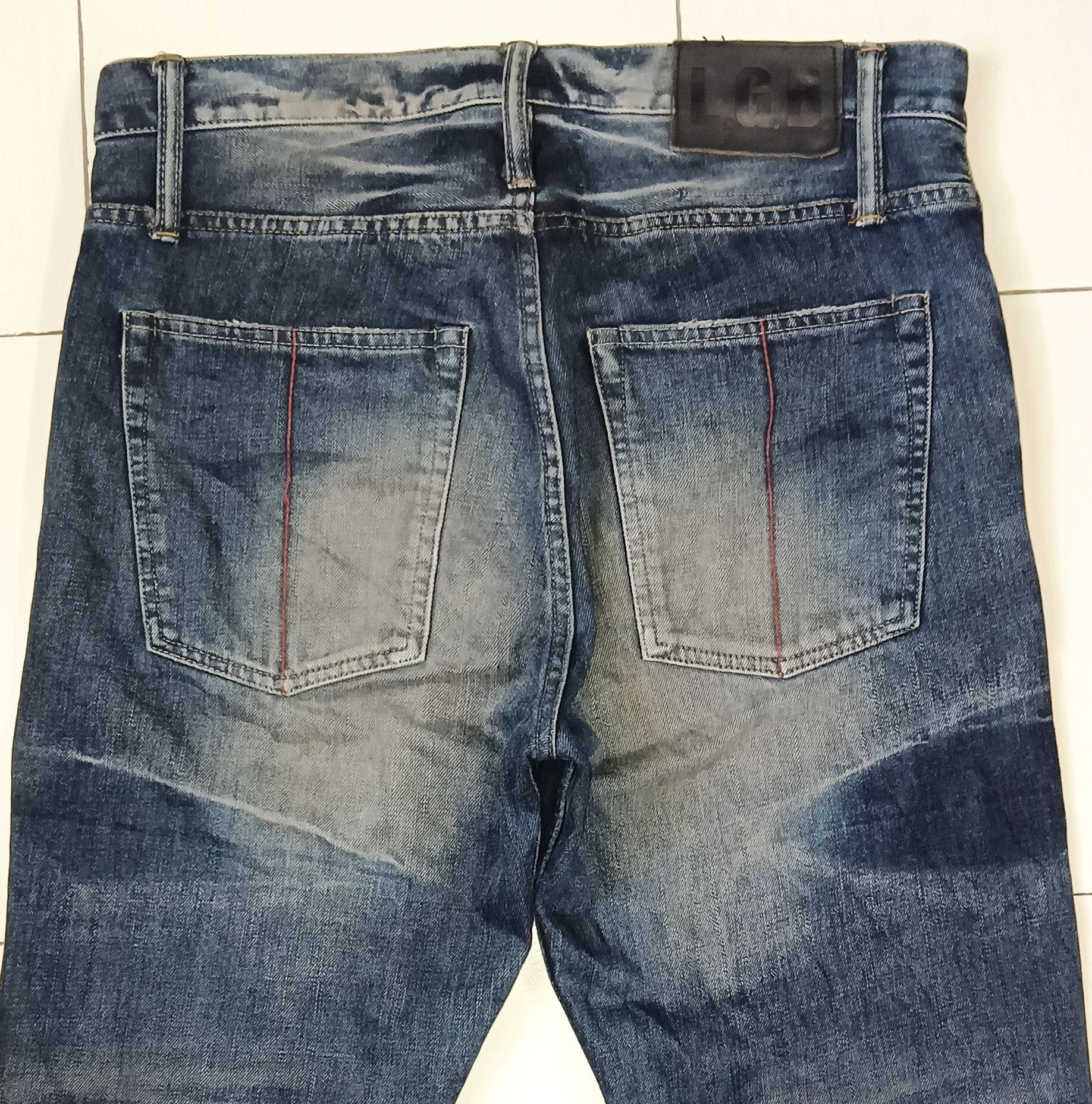 Le Grande Bleu (L.G.B.) 🔥ORIGINAL L.G.B.🔥Released Hem Mud Wash Cropped Denim Size US 33 - 5 Thumbnail