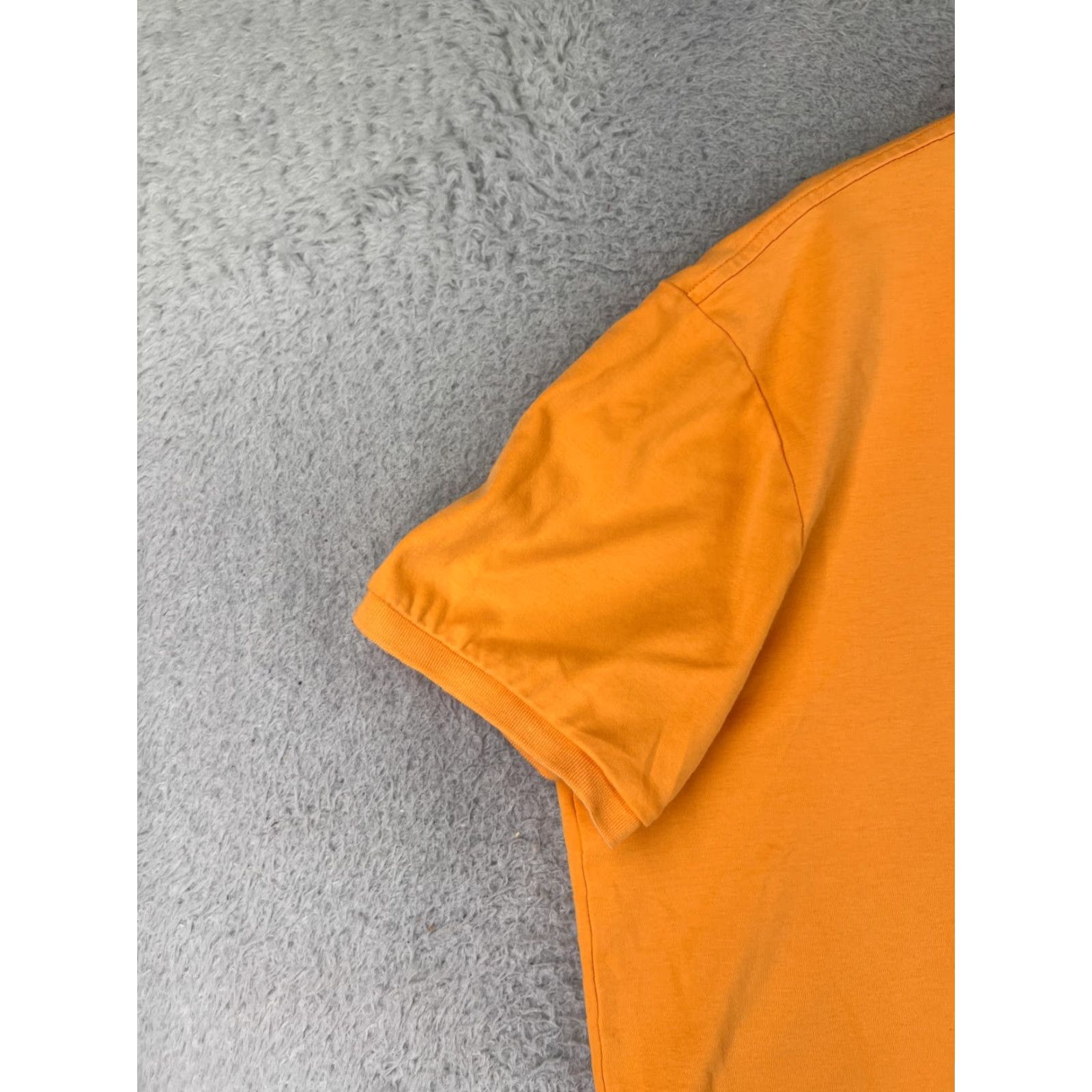 Ralph Lauren VINTAGE Ralph Lauren Polo Shirt Mens XL Orange Interlock Cotton Jersey Polo Shirt Size US XL / EU 56 / 4 - 3 Thumbnail