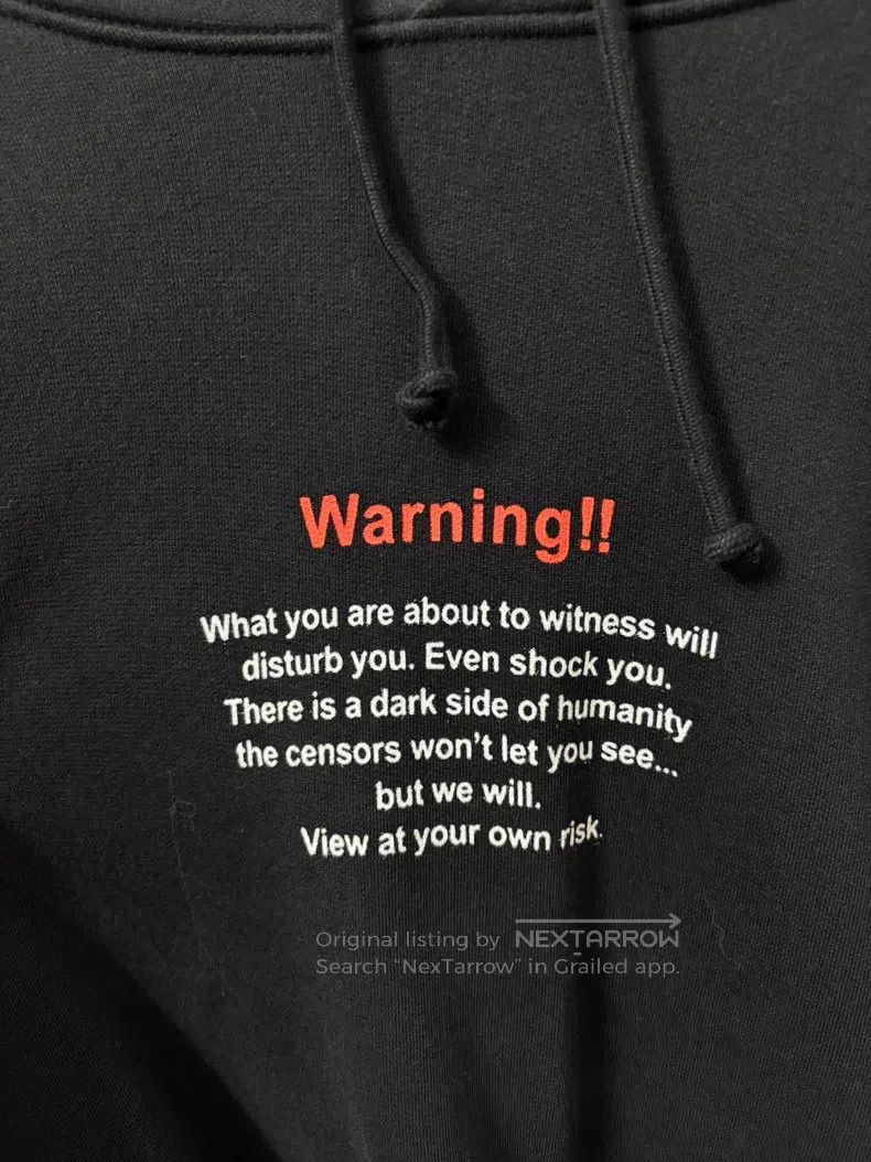 Vetements VETEMENTS Hooded Sweatshirt Black Size US M / EU 48-50 / 2 - 3 Thumbnail