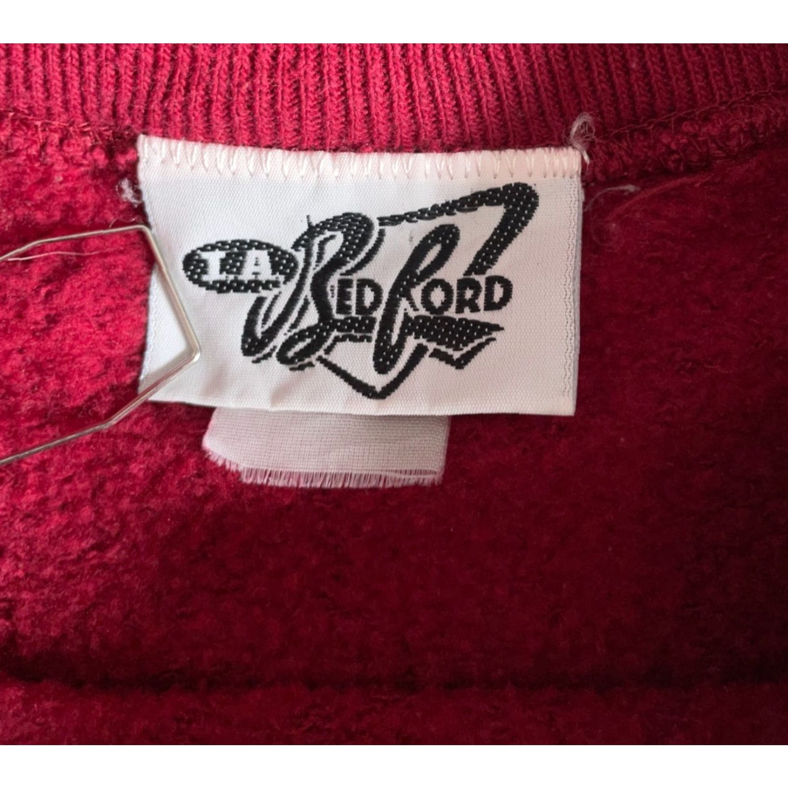 Vintage VINTAGE Stanford University Sweatshirt Adult Large Red Embroidered 90s College Crewneck LA Redford Men Pullover Graphic Print Cotton-Polyester Fleece Size US L / EU 52-54 / 3 - 3 Thumbnail