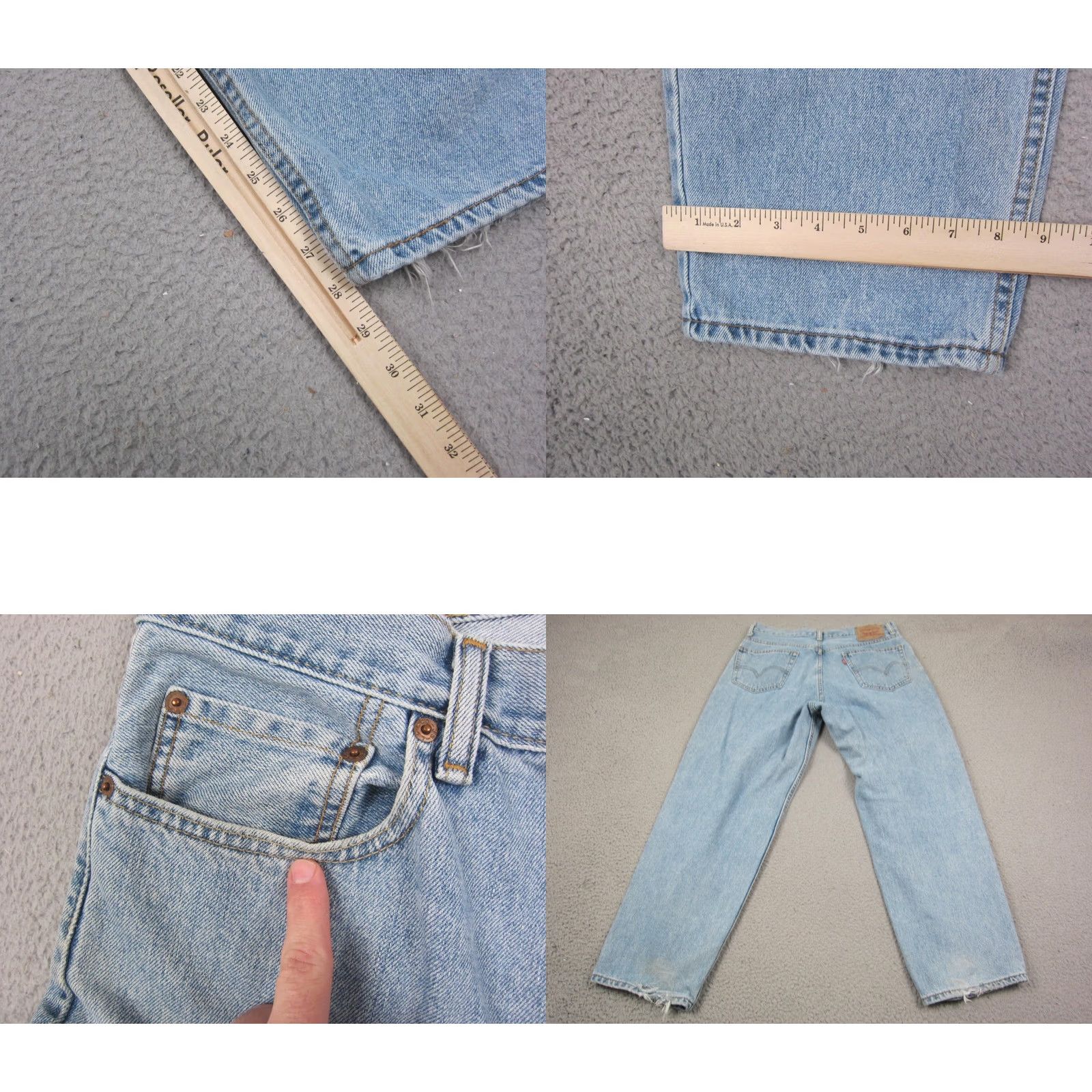 Levi's VINTAGE Levi's Jeans Mens Blue 560 Comfort Fit Straight Denim Y2K W34 L30 Size US 30 / EU 46 - 9 Thumbnail