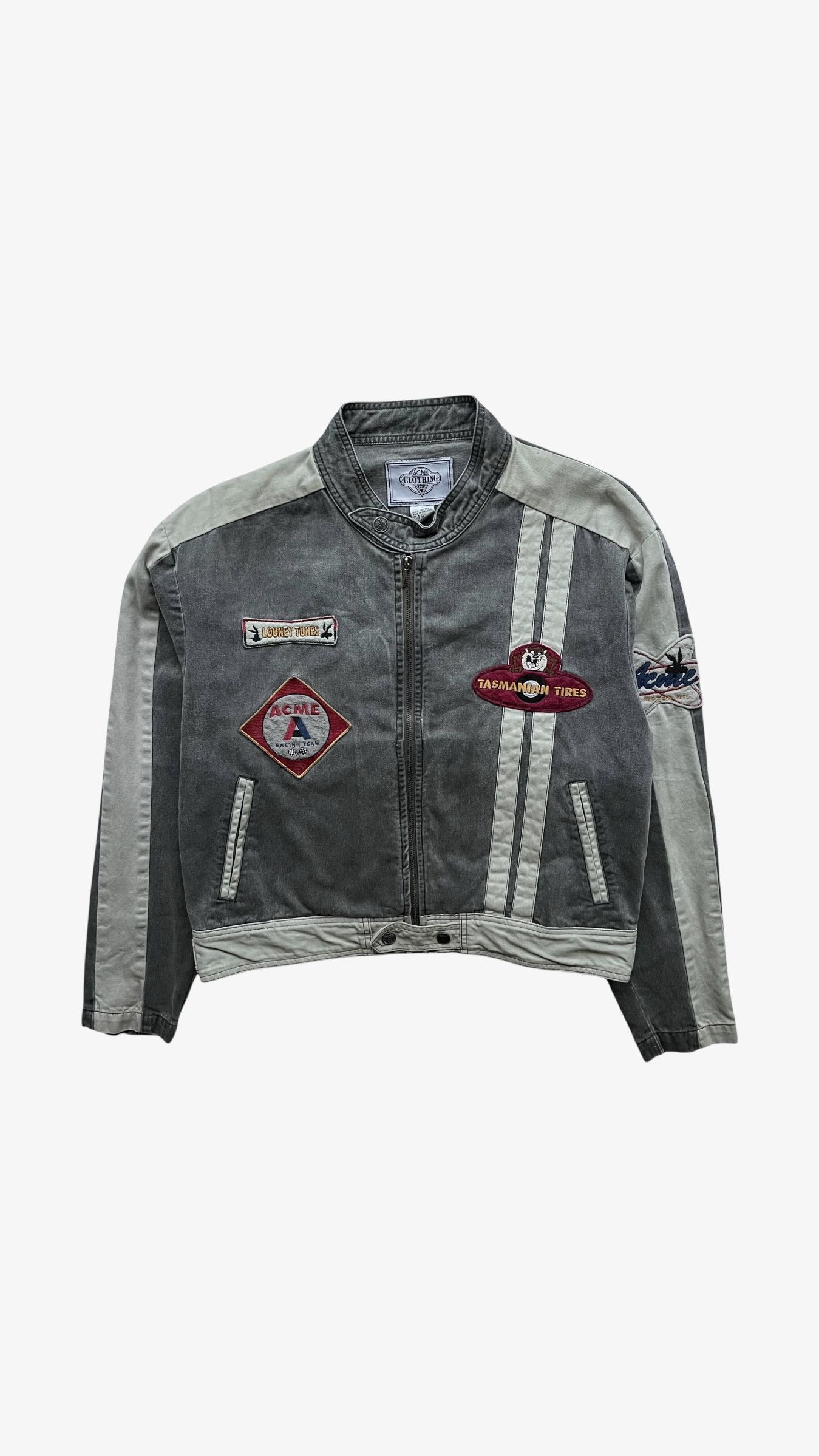 Warner Bros Vintage 90s Men's ACME Looney Tunes Bugs Bunny NASCAR Jacket Size US M / EU 48-50 / 2 - 2 Thumbnail