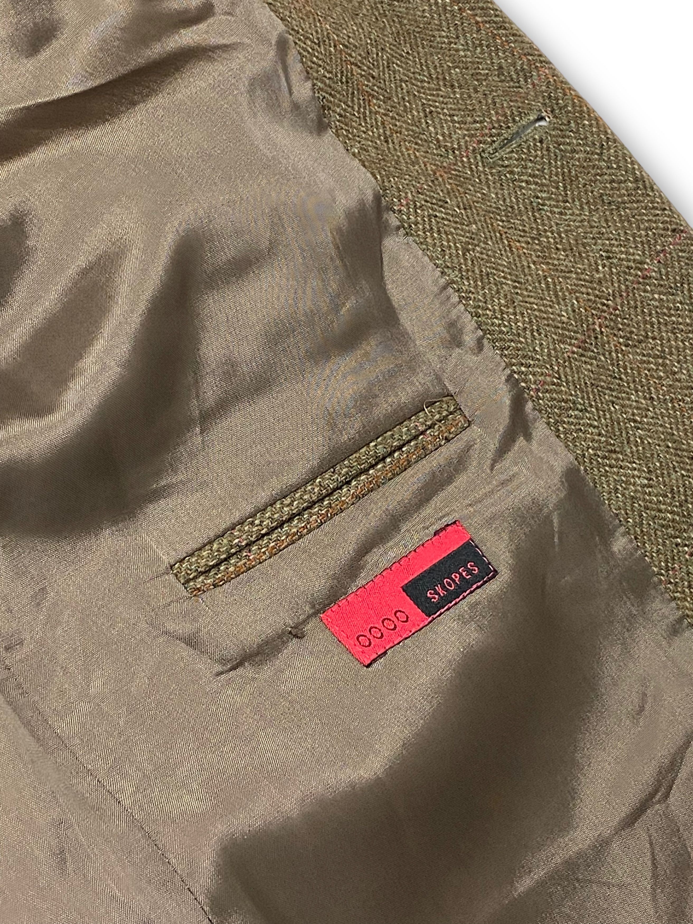 Vintage Vintage SKOPES Light Brown Tweed Blazer M571 Size 42S - 8 Thumbnail
