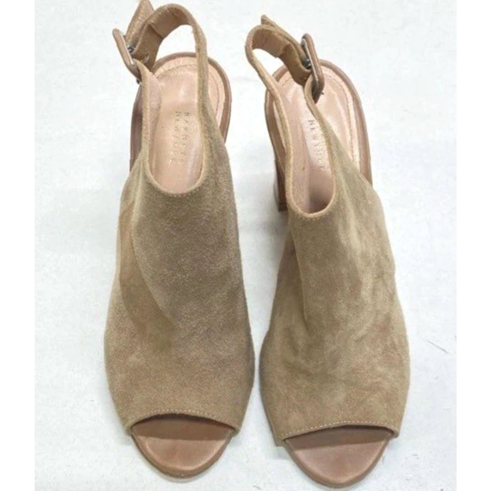Vintage Womens Barneys New York Beige Suede Ankle Wrap Heels Casual Size 6 Italy Strappy | Womens Shoes Size US 6 / IT 36 - 3 Thumbnail