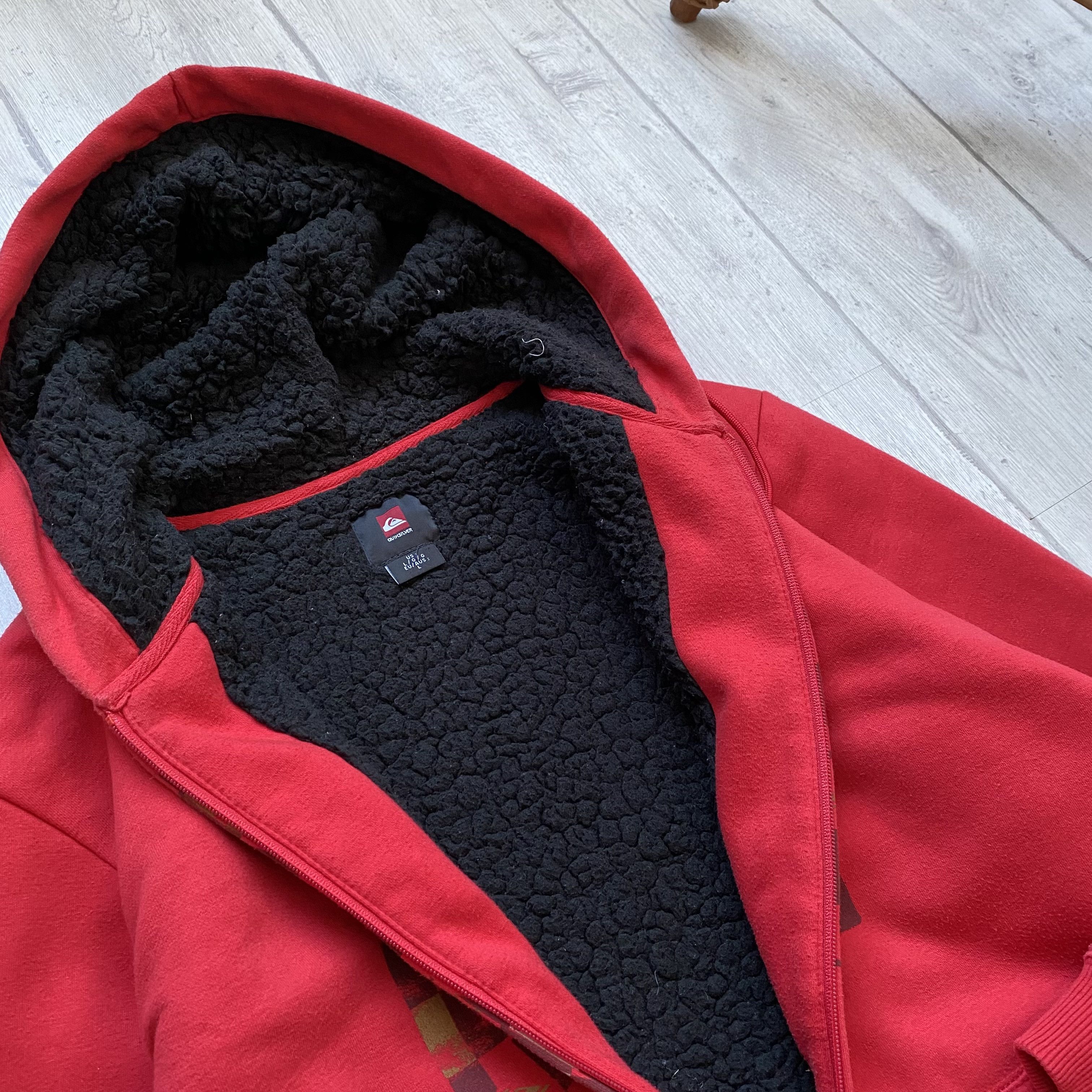 If Six Was Nine Vintage If6Was9 2000s Quicksilver Fur Hoodie Jacket Y2K Size US L / EU 52-54 / 3 - 3 Thumbnail