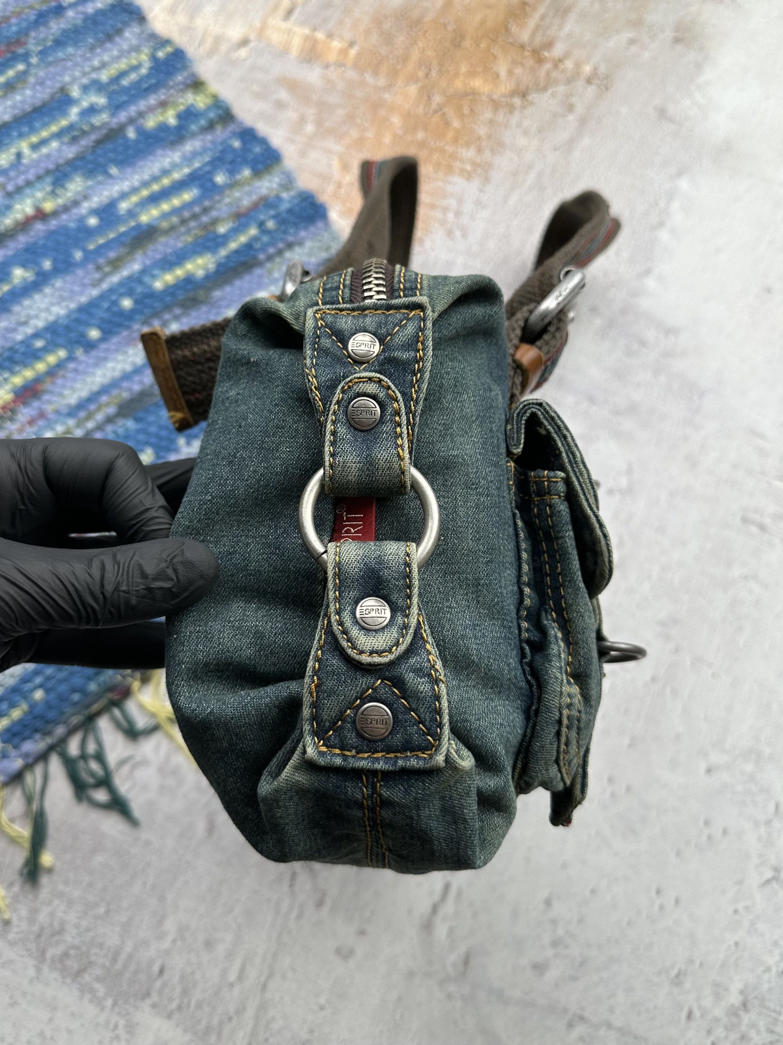 Japanese Brand Vintage Cargo Faded With Bondage Handle Bag A374D18(372) Size ONE SIZE - 7 Thumbnail