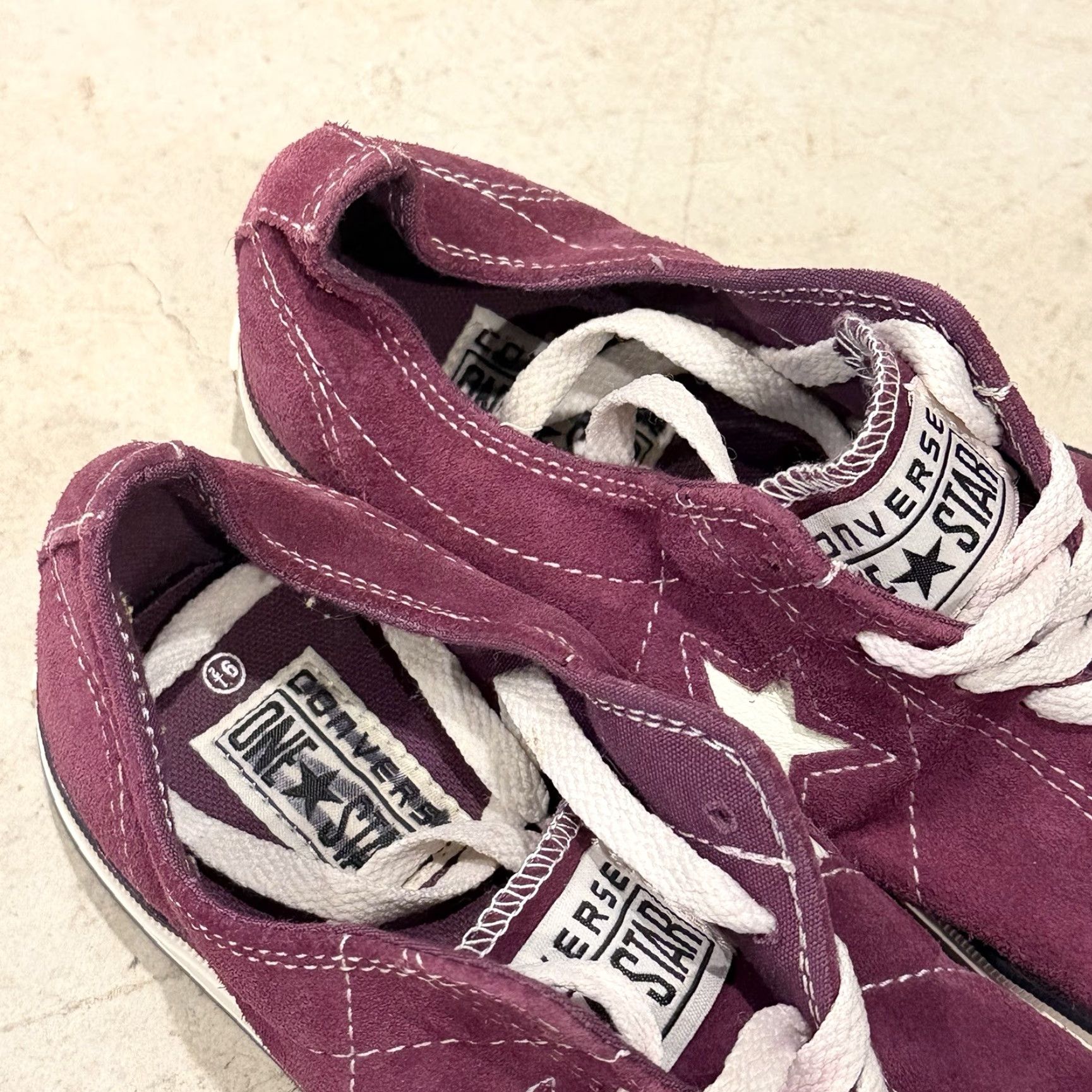 Converse Converse One Star Low Purple Plum Suede Womens Size 9.5 Sneaker Star Size US 8 / IT 38 - 3 Thumbnail