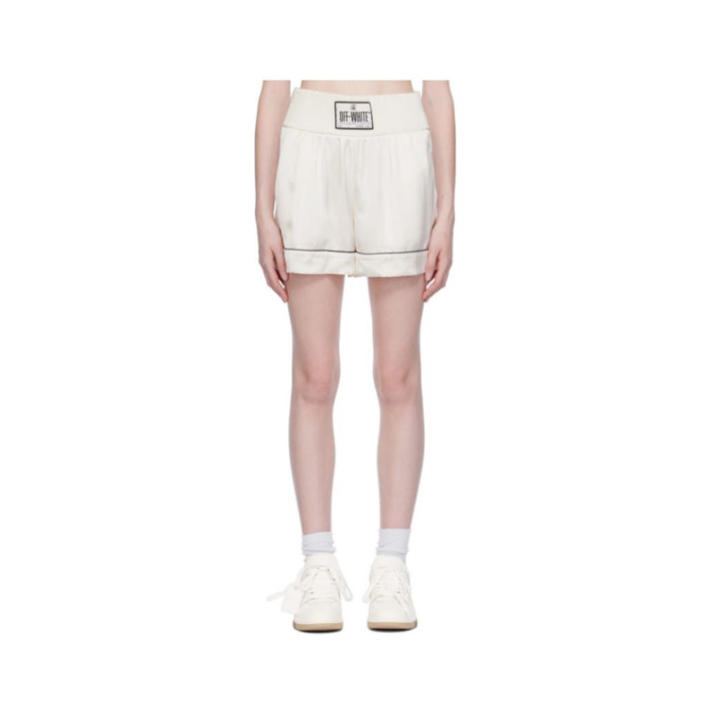 Off-White o1y1225 Logo Short in Off-White Size 27" / US 4 / IT 40 - 1 Thumbnail