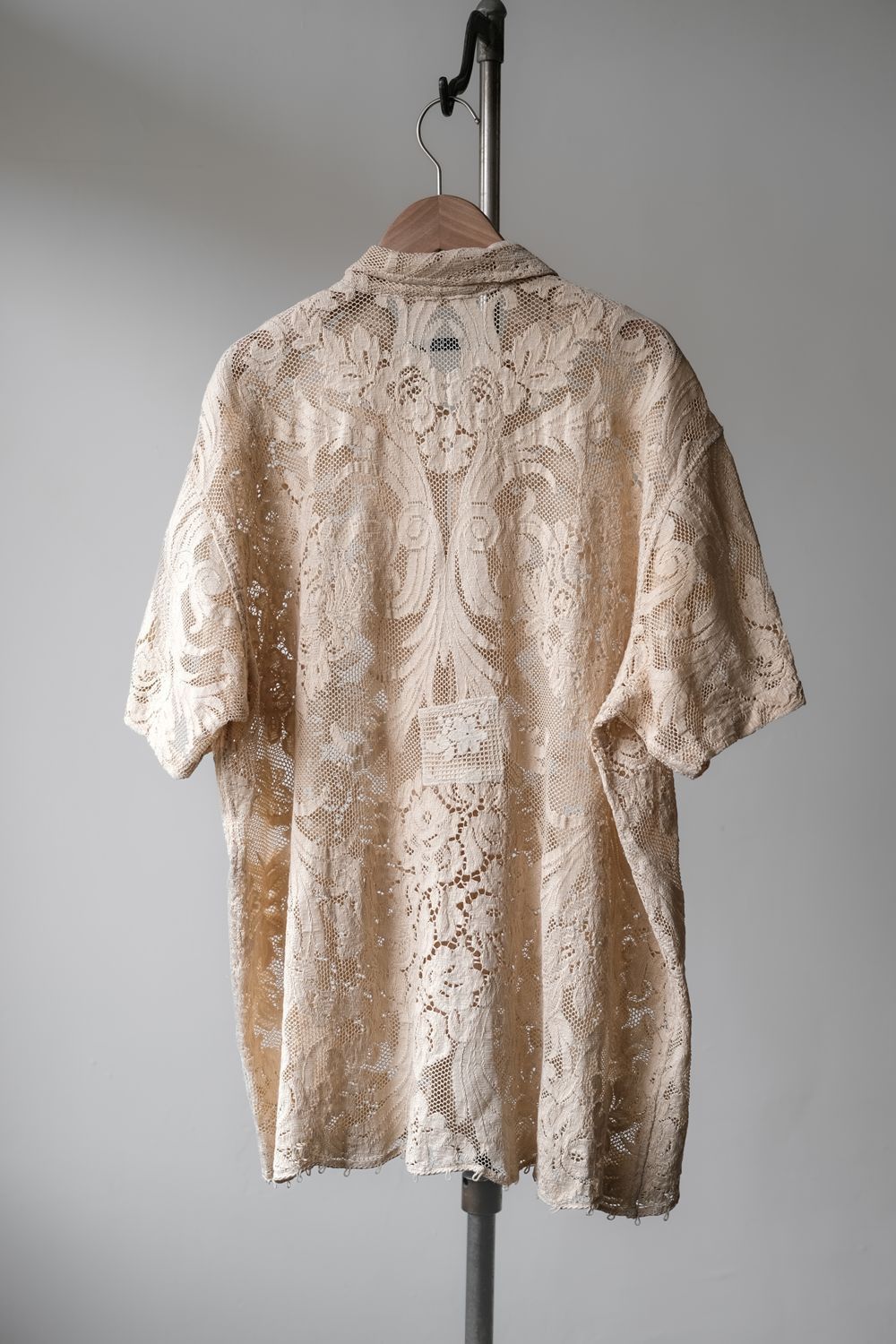 Bode BODE Cotton Lace Shirt - Ecru Size US M / EU 48-50 / 2 - 6 Thumbnail
