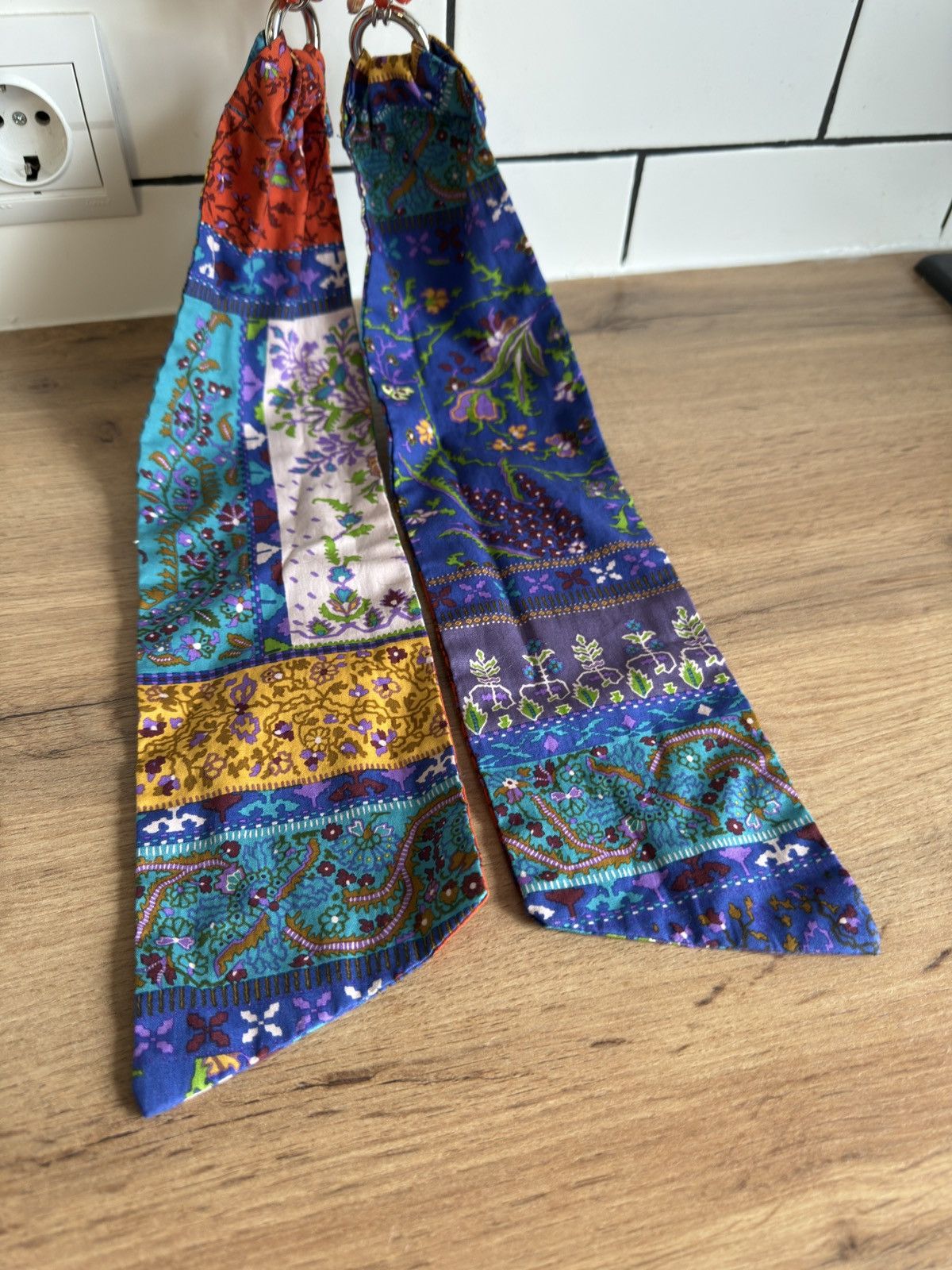 Etro 😍 Etro Multicolor Paisley Printed Silk Head Band Scarf Belt Size ONE SIZE - 6 Thumbnail