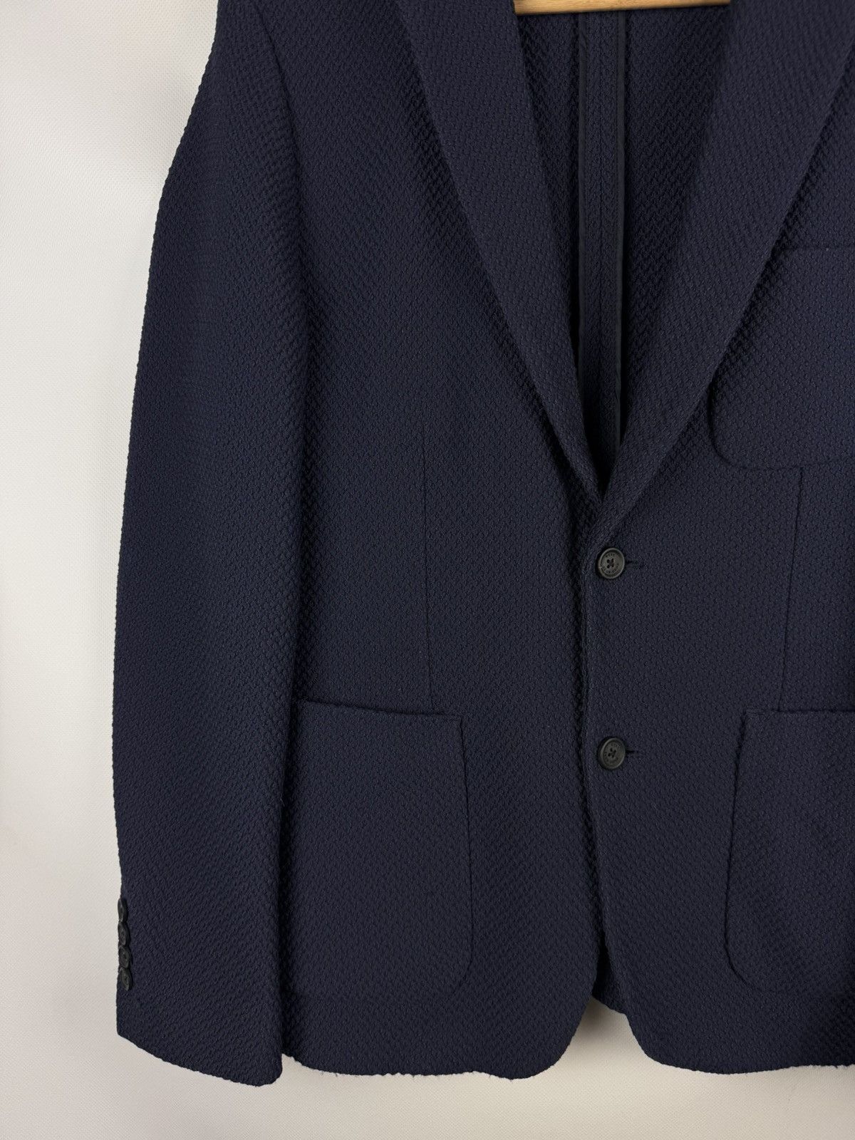 Hugo Boss Hugo Boss Marcoz21 Cotton Unlined Knitted Blazer Jacket Size 40R - 5 Thumbnail