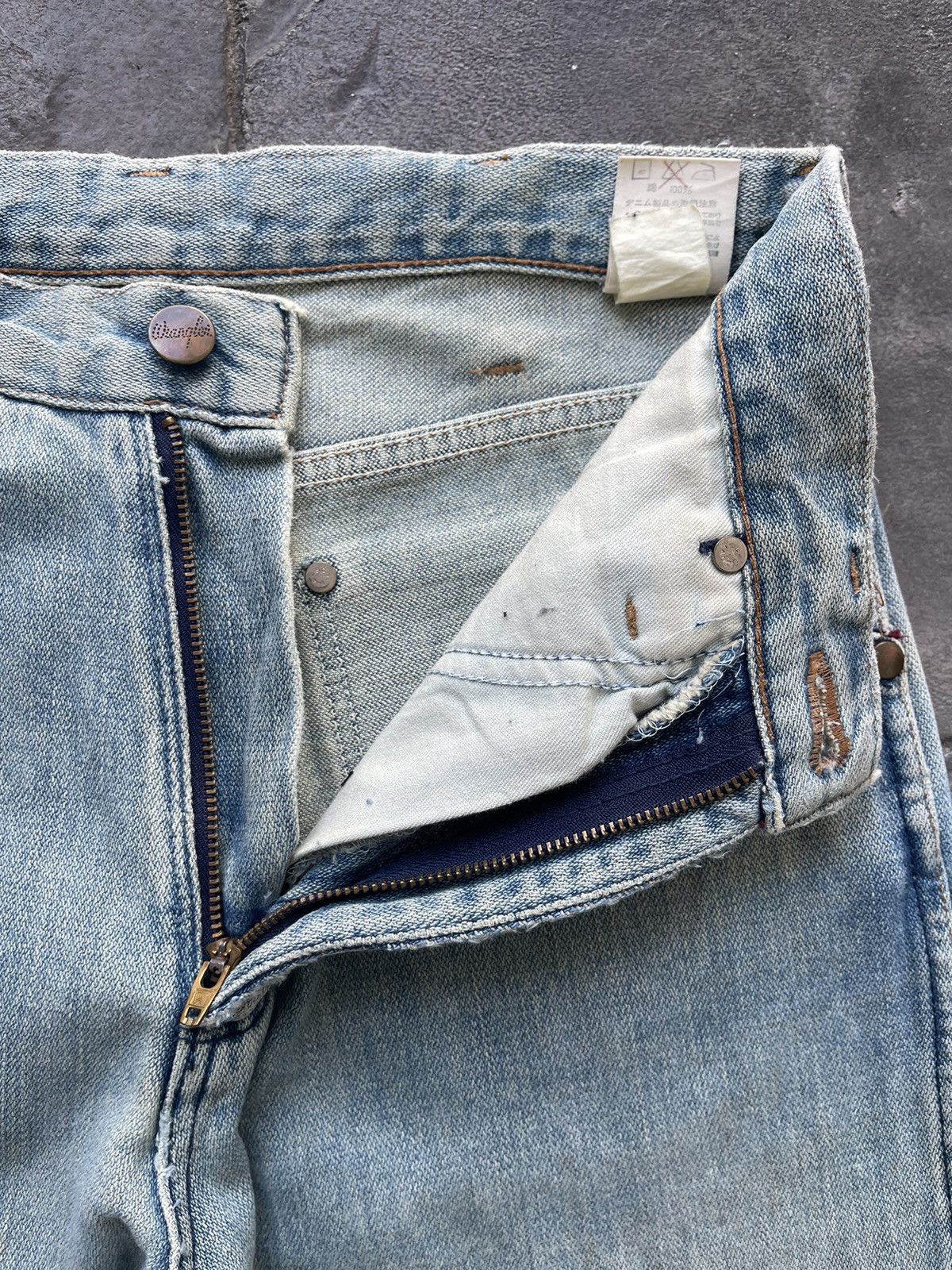 Wrangler JAPAN MADE Wrangler Cowboy Cut 14oz Broken Denim Lot 13MWZ Size US 28 / EU 44 - 12 Thumbnail