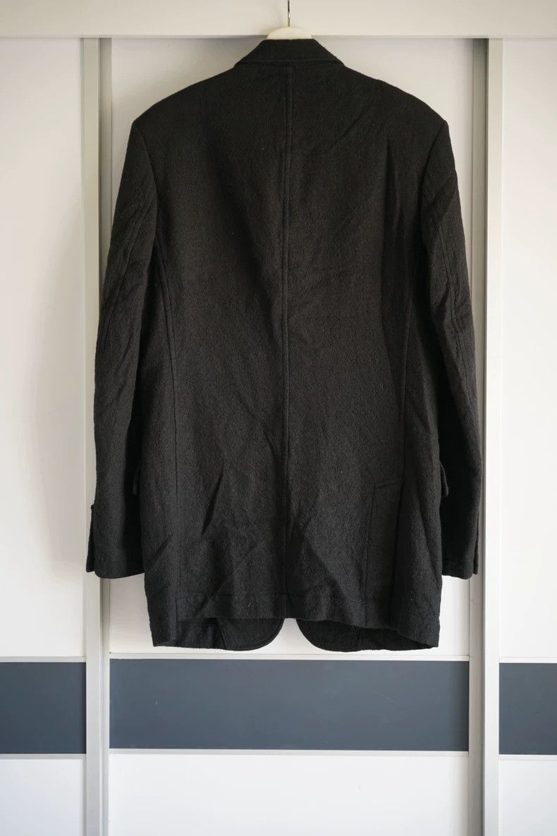 Yohji Yamamoto Yohji Yamamoto Yohji Yamamoto Black Wool Blazer Jacket Size US M / EU 48-50 / 2 - 2 Thumbnail