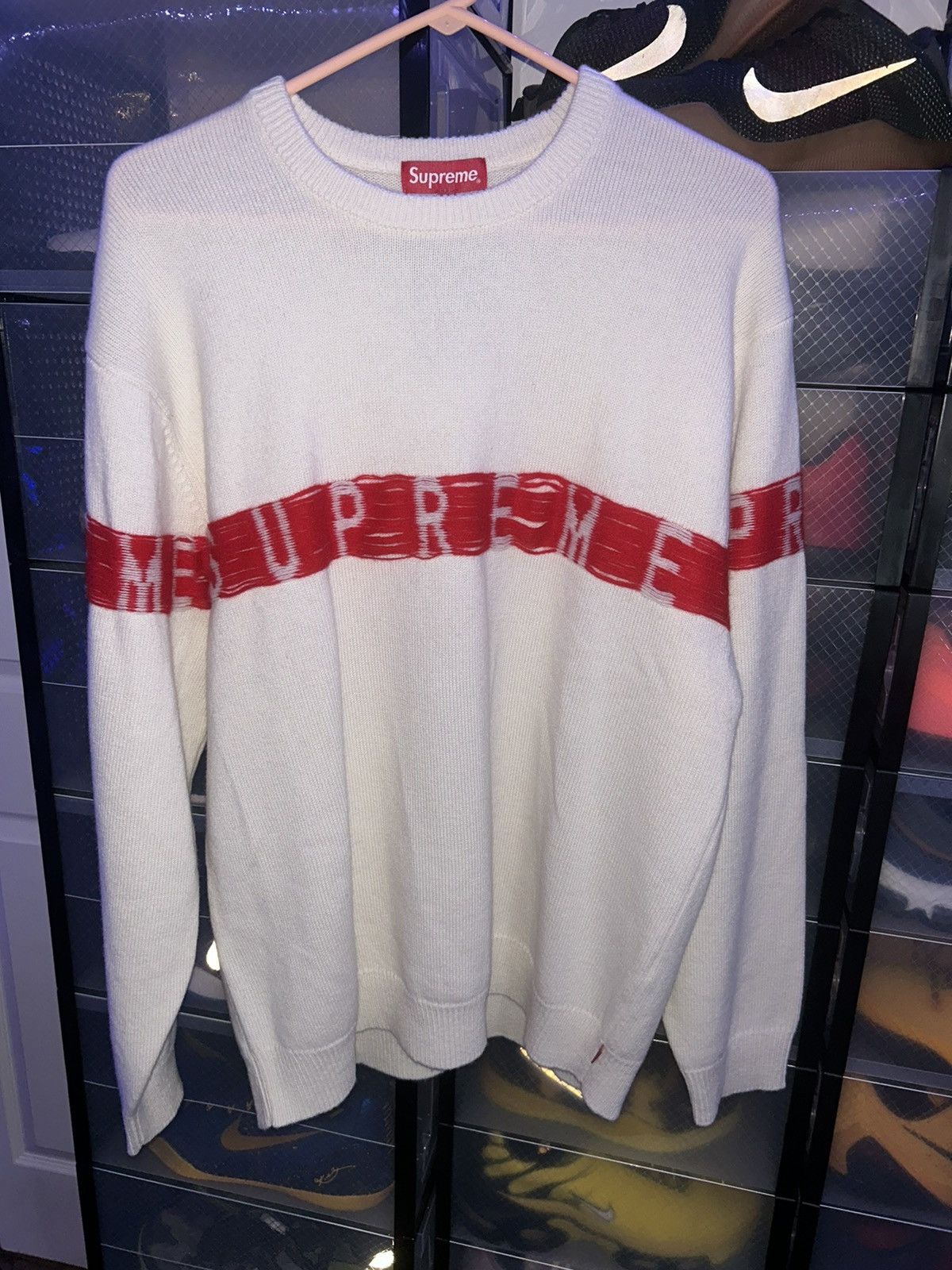 Supreme Supreme Inside Out Logo Sweater SS21 NEW size Large | Grailed