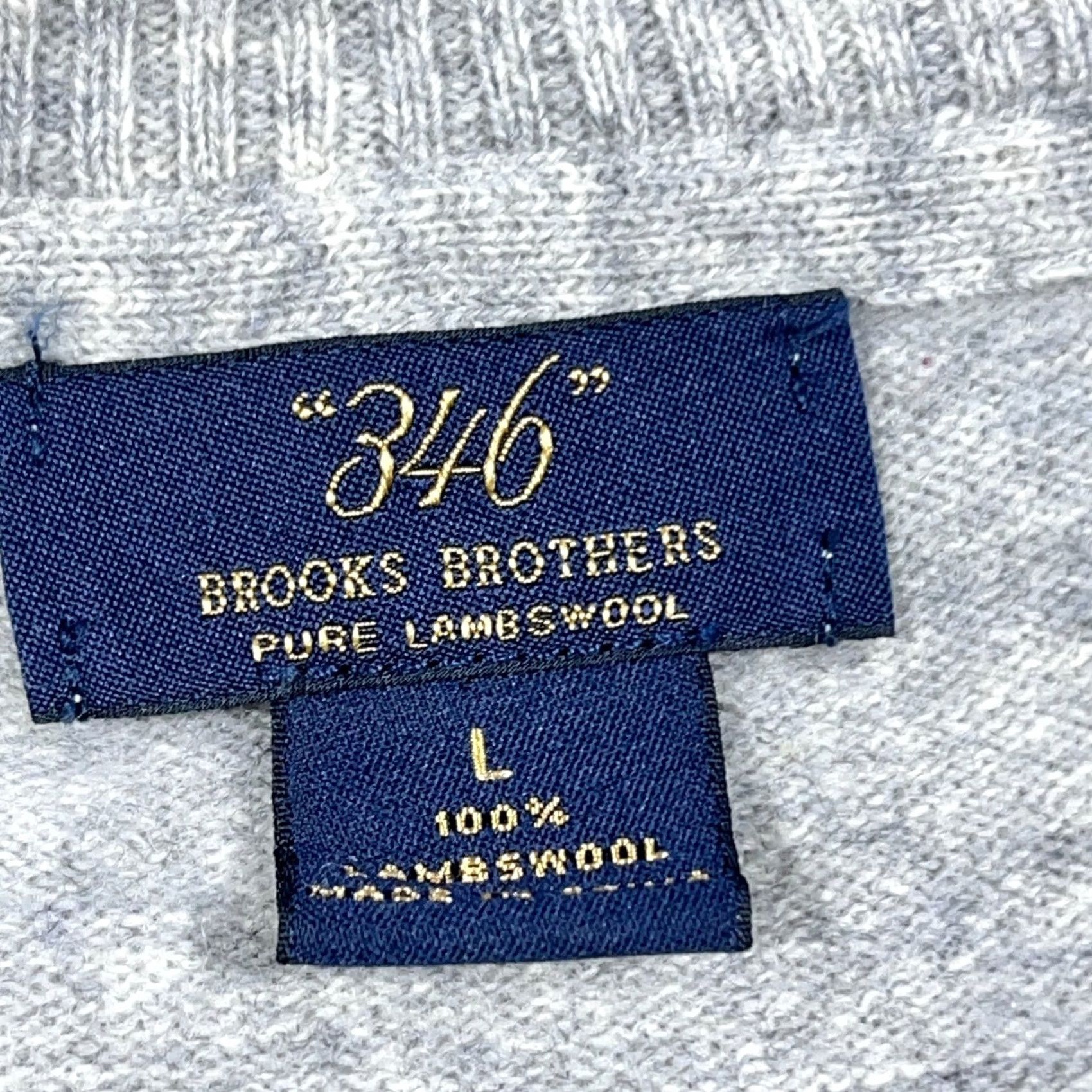 Brooks Brothers Brooks Brothers Sweater Men Large Gray Lambe Wool Henley Elbow Pads Grandpa Size US L / EU 52-54 / 3 - 4 Thumbnail