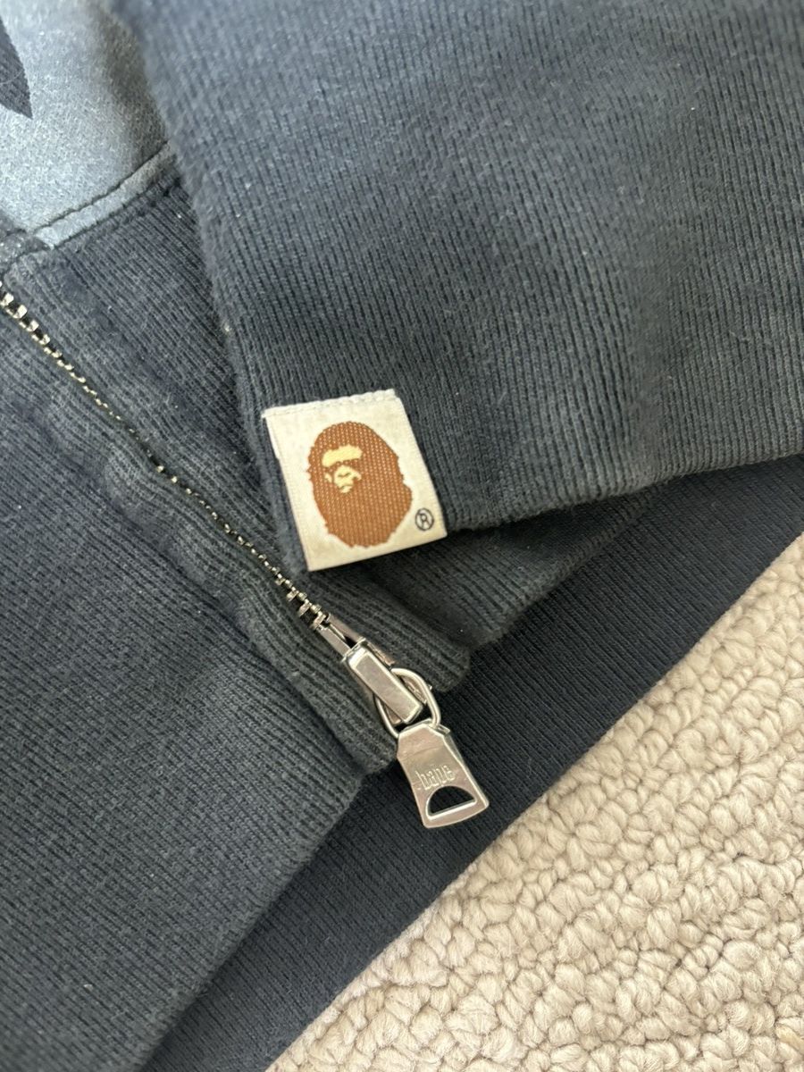 Bape Sta Pattern Shark Full Zip Hoodie Size US M / EU 48-50 / 2 - 5 Thumbnail
