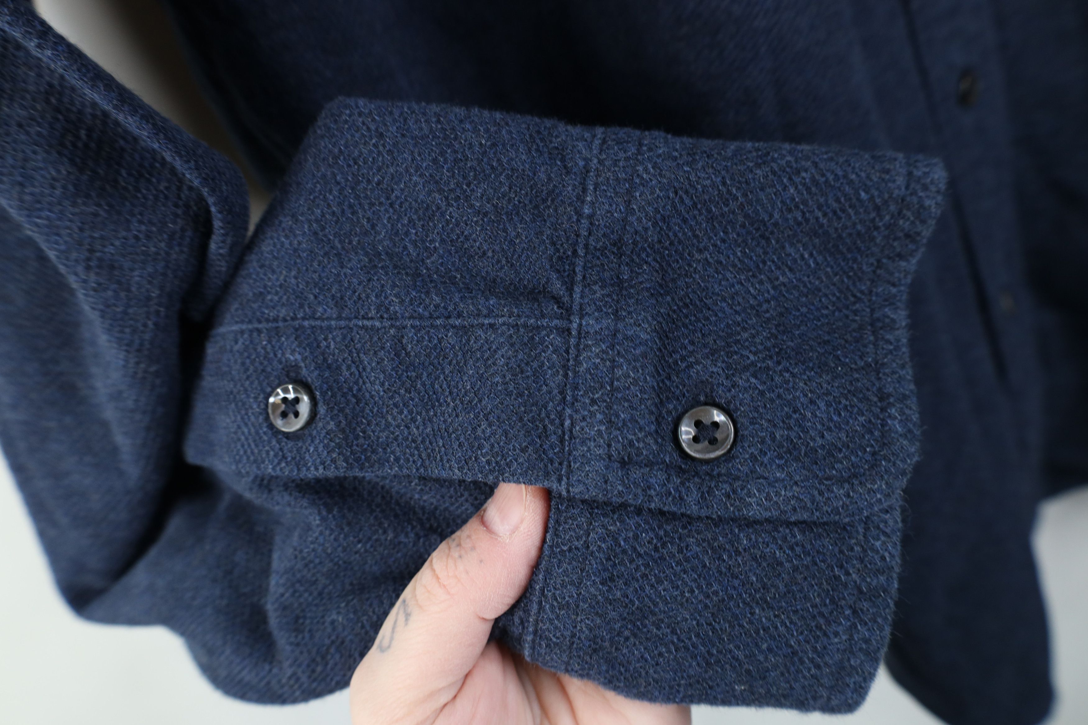Ralph Lauren Vintage Y2K Ralph Lauren Thermal Knit Button Shirt Blue Size US XL / EU 56 / 4 - 5 Thumbnail